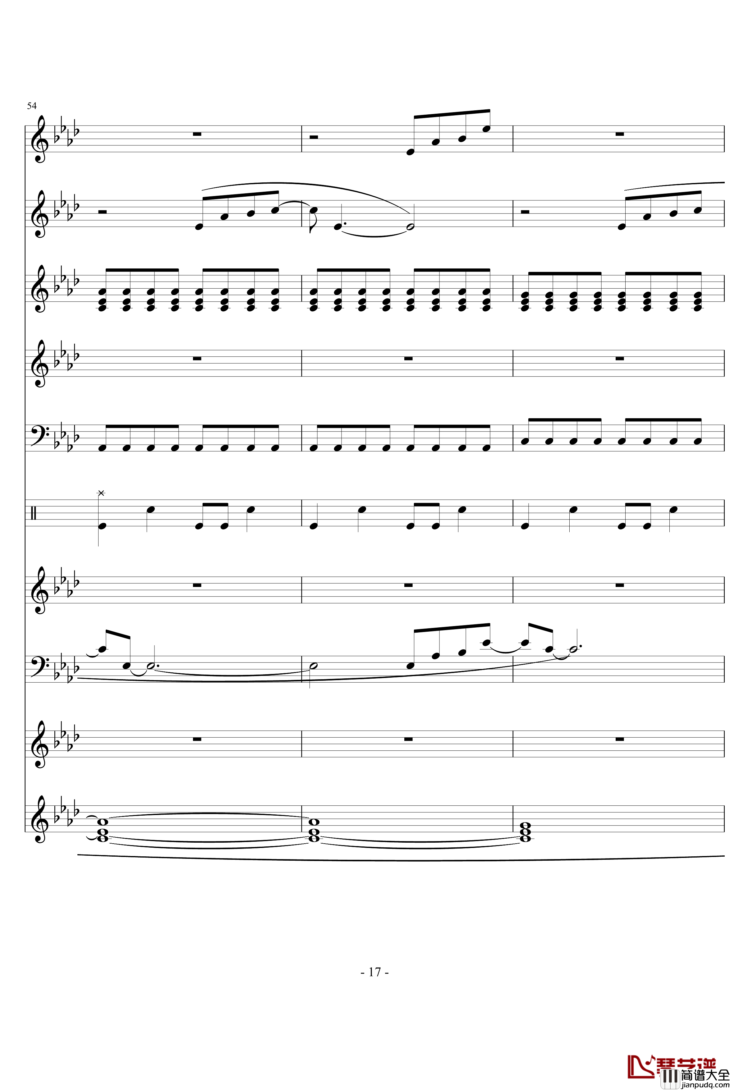 忘忧草钢琴谱_文武贝