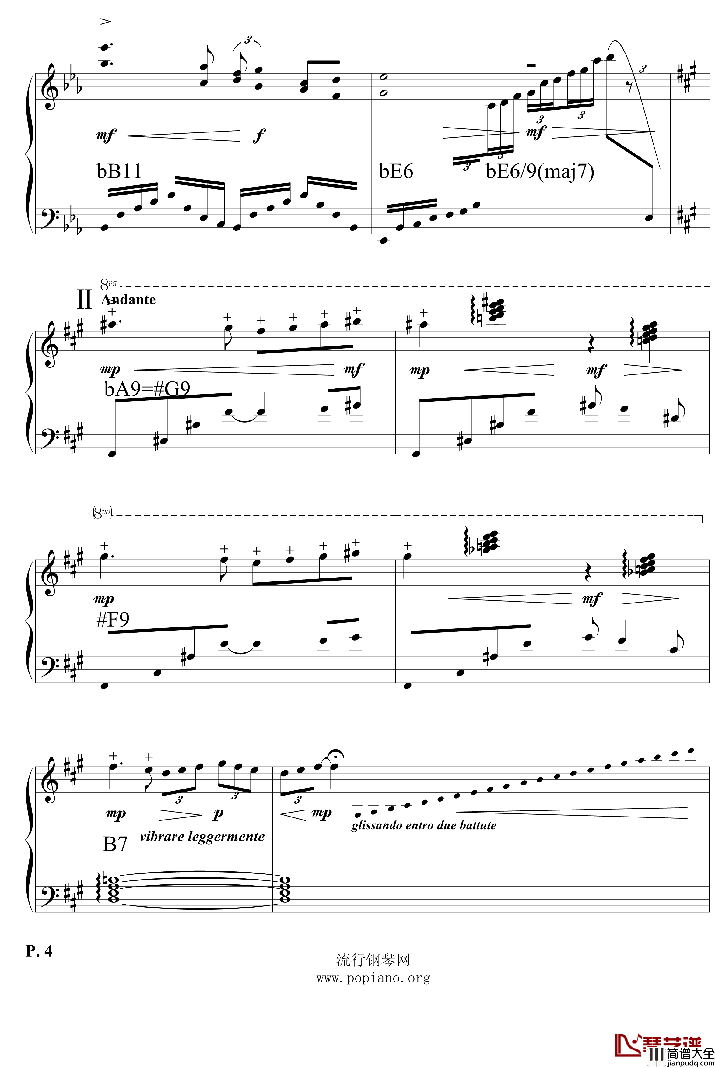 月神之舞钢琴谱_流行追梦人