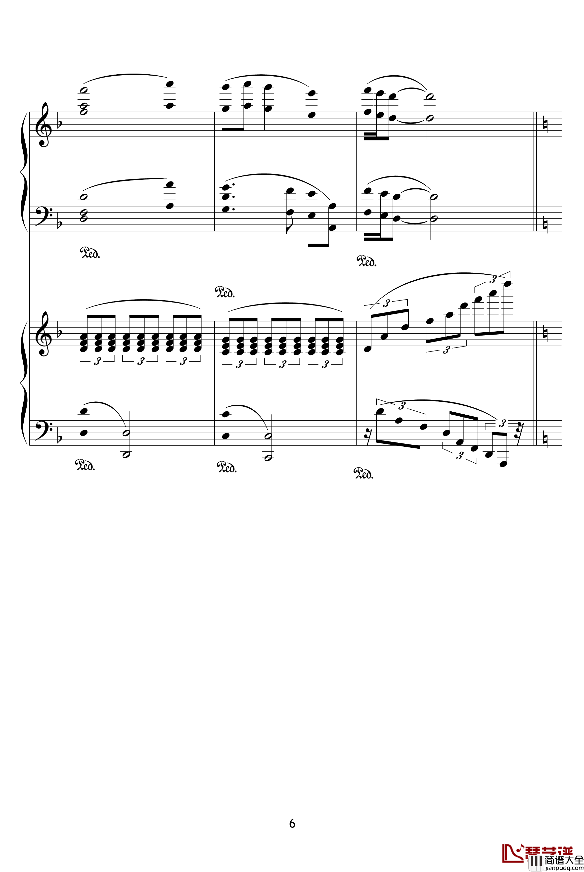 X战记插曲钢琴谱_宿命_双钢琴版_影视