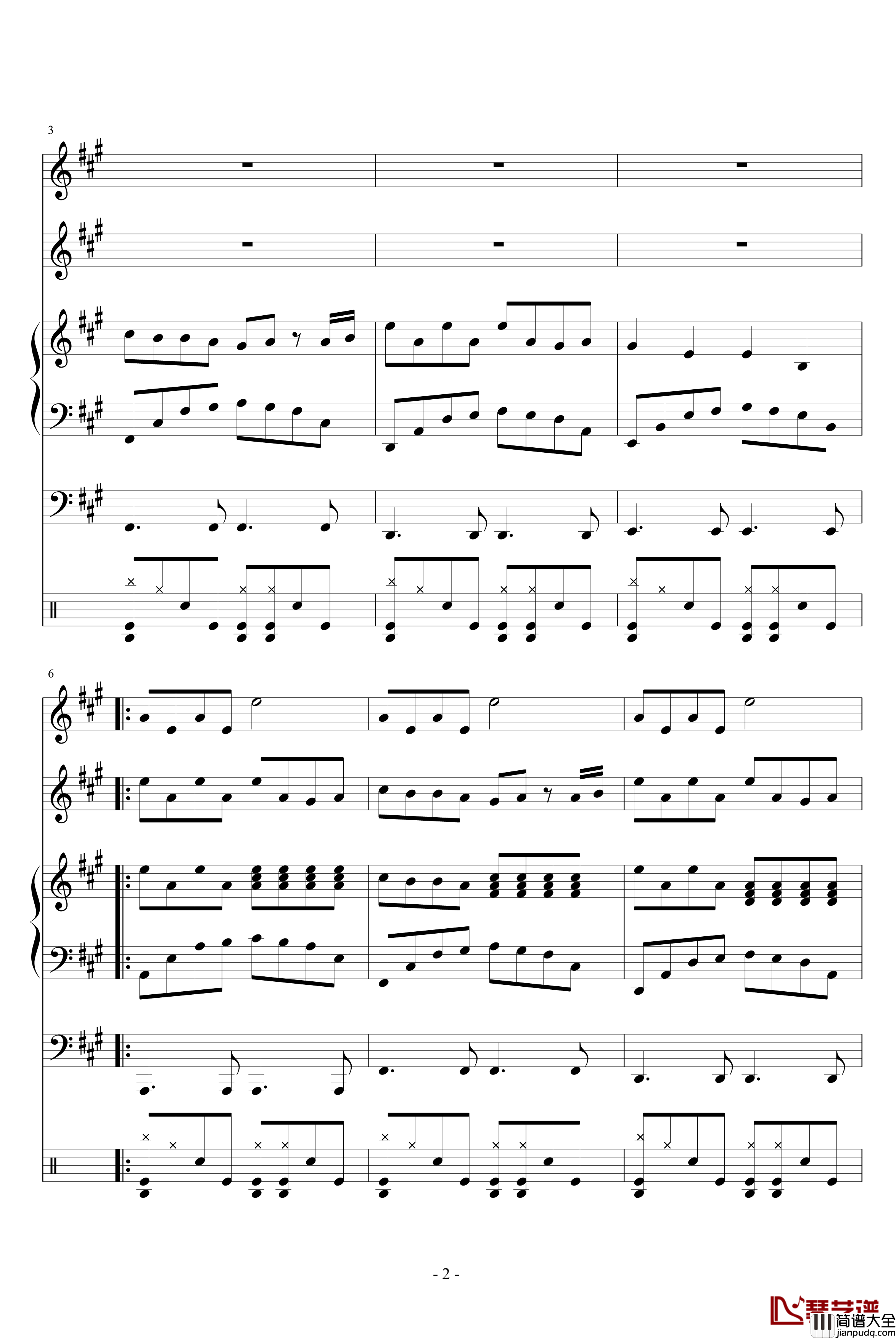 励志故事钢琴谱_血腥残阳