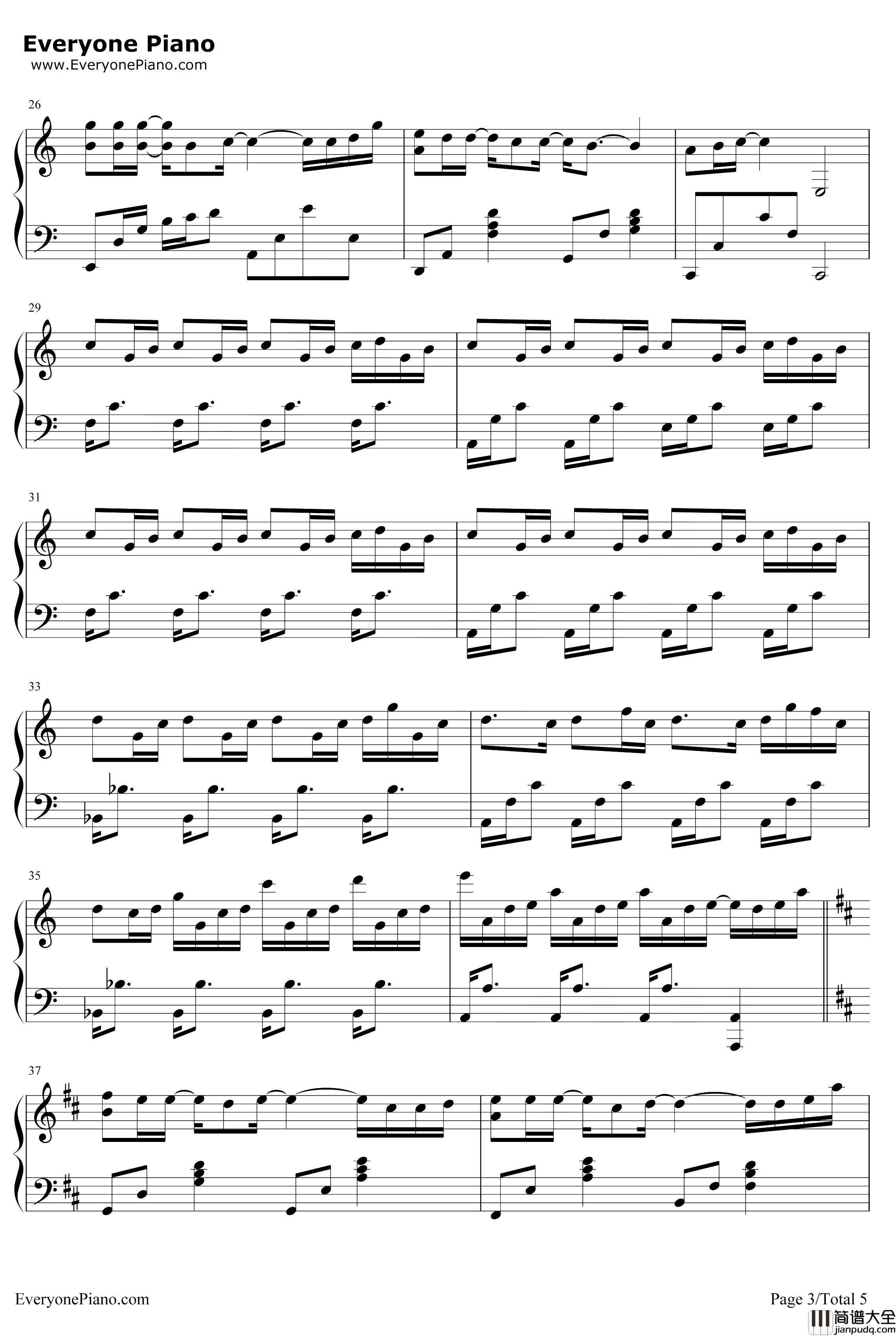 其实钢琴谱_薛之谦