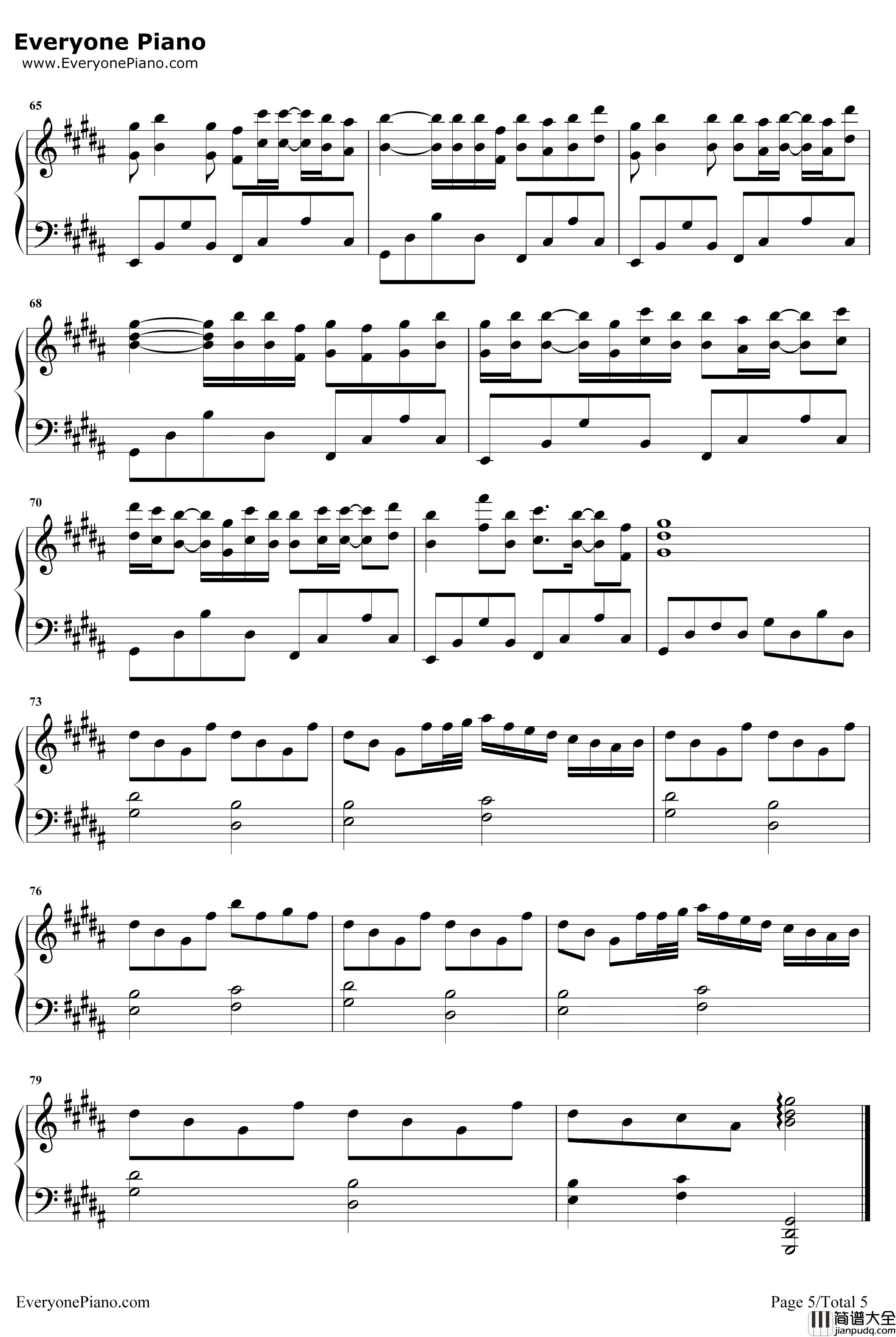 时光卷轴钢琴谱_双笙封茗囧菌_双笙和封茗囧菌