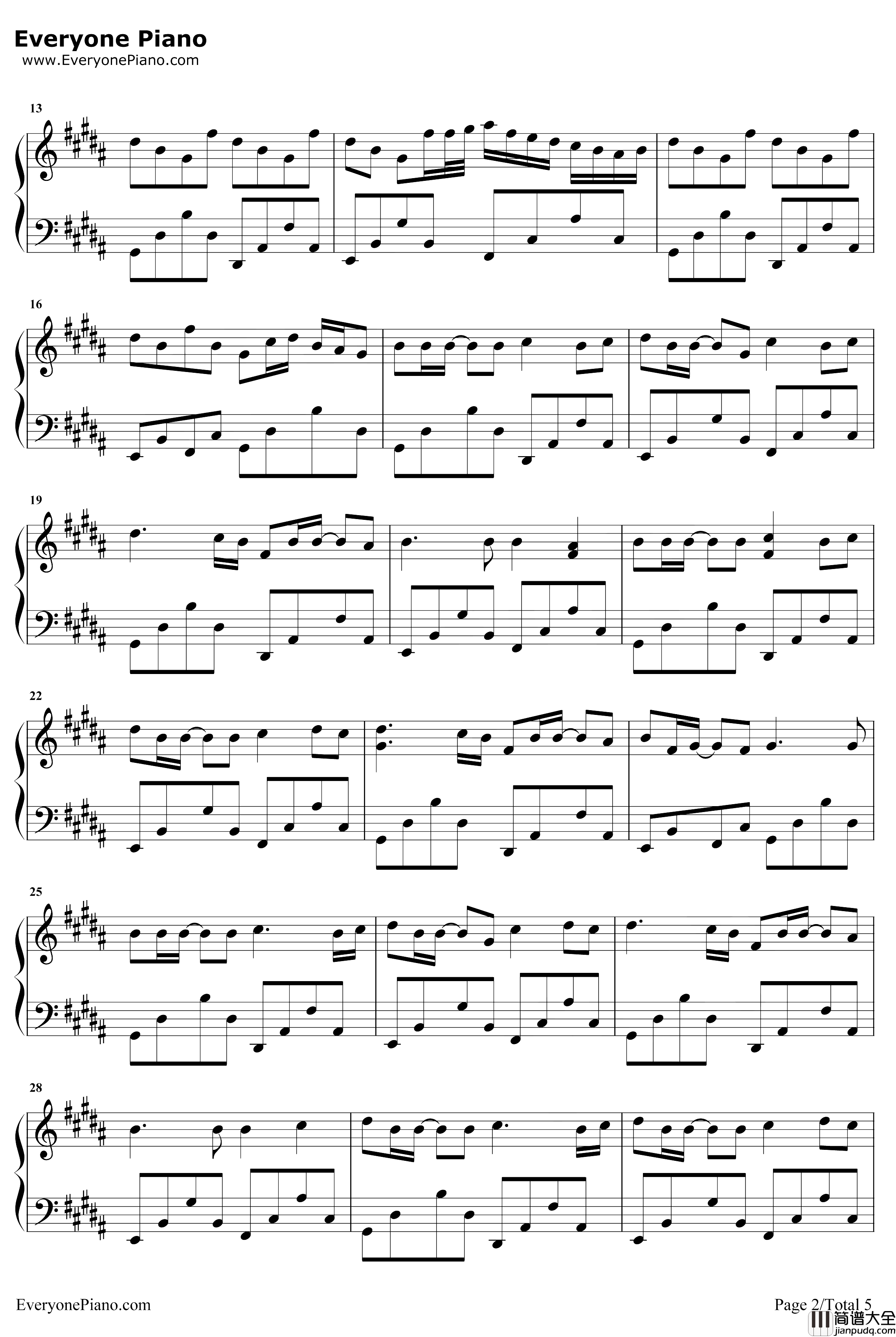 时光卷轴钢琴谱_双笙封茗囧菌_双笙和封茗囧菌