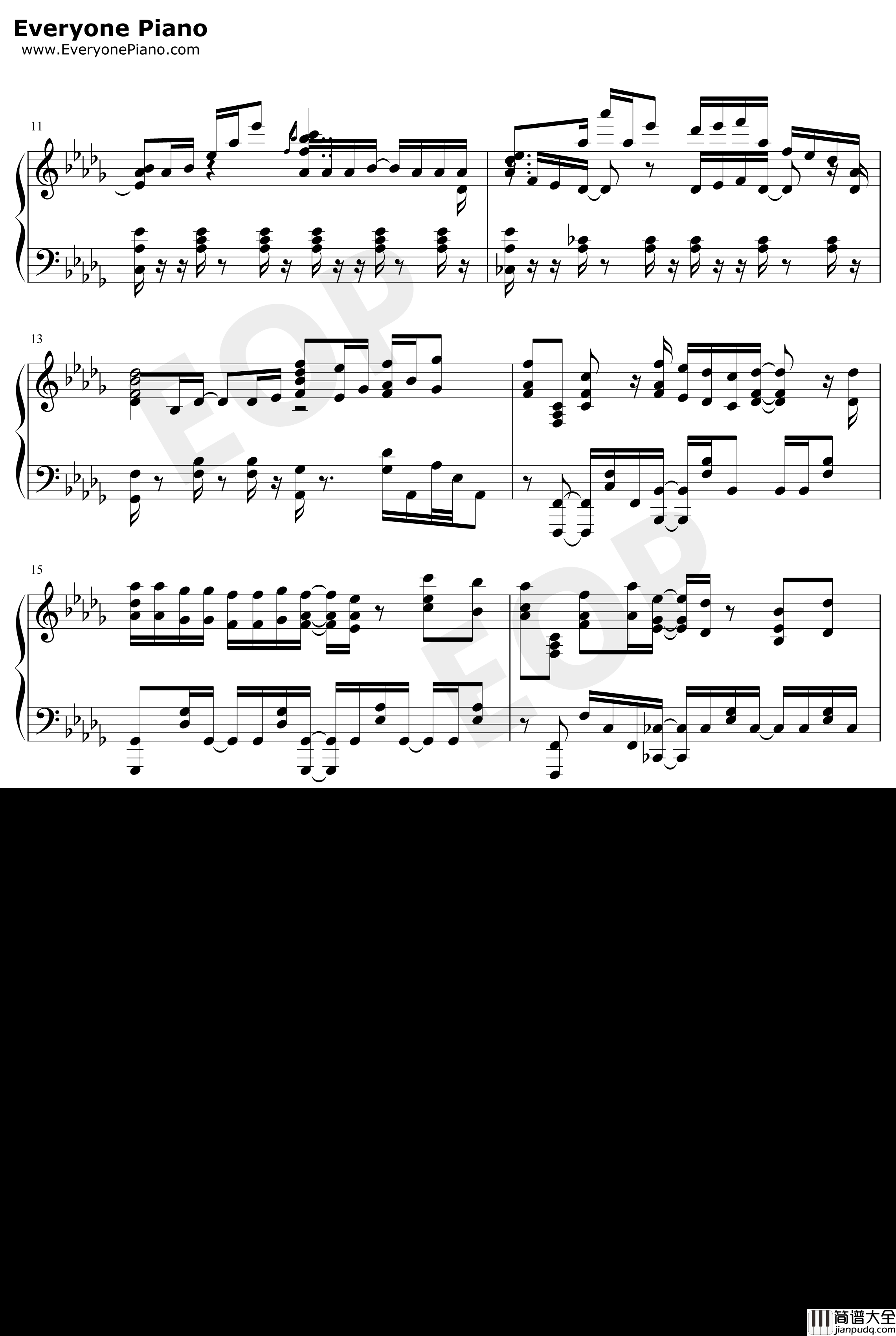 ゼロセンチメートル钢琴谱_大原由衣子_擅长捉弄的高木同学2OP