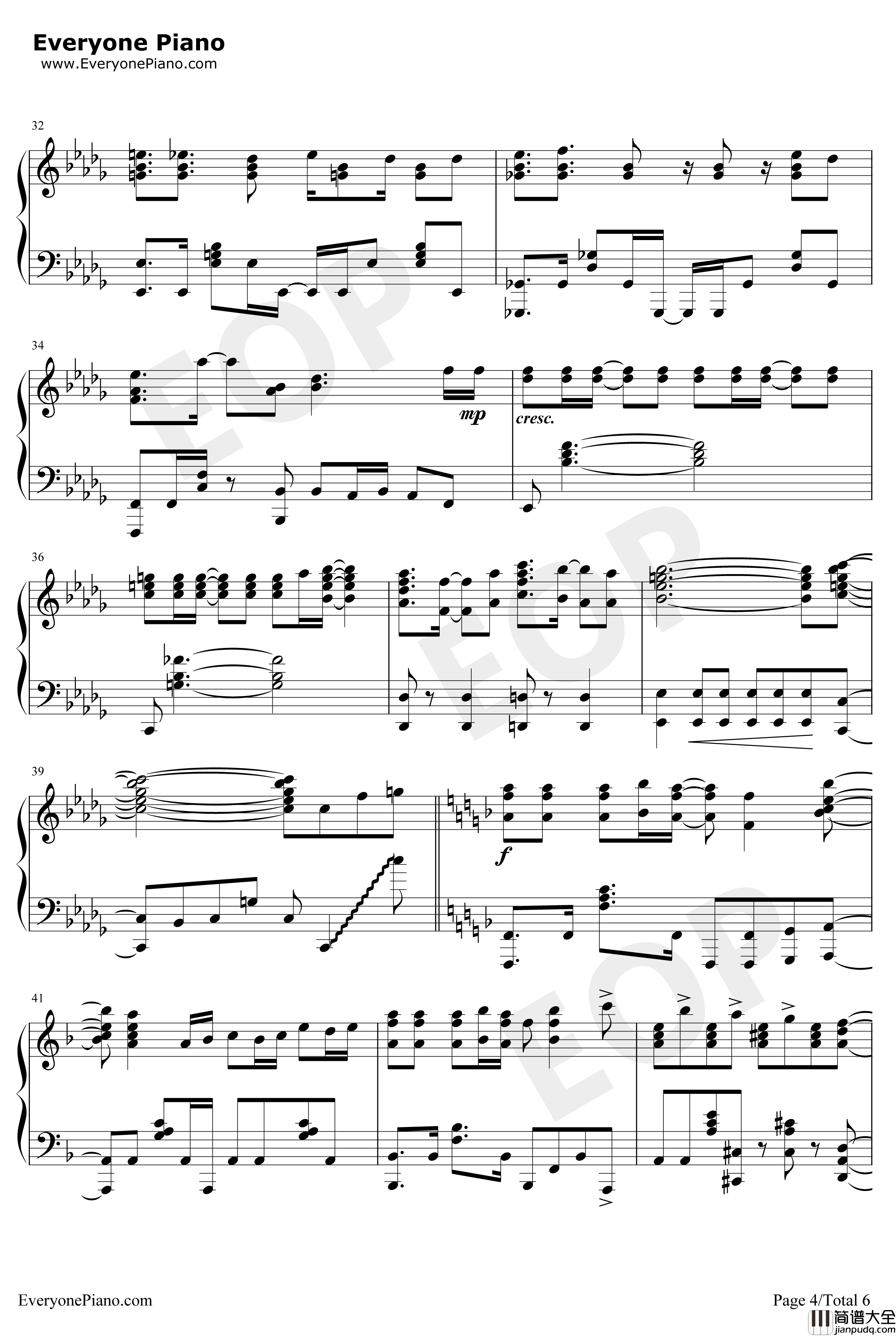 Checkmate钢琴谱_MICHI_粗点心战争OP