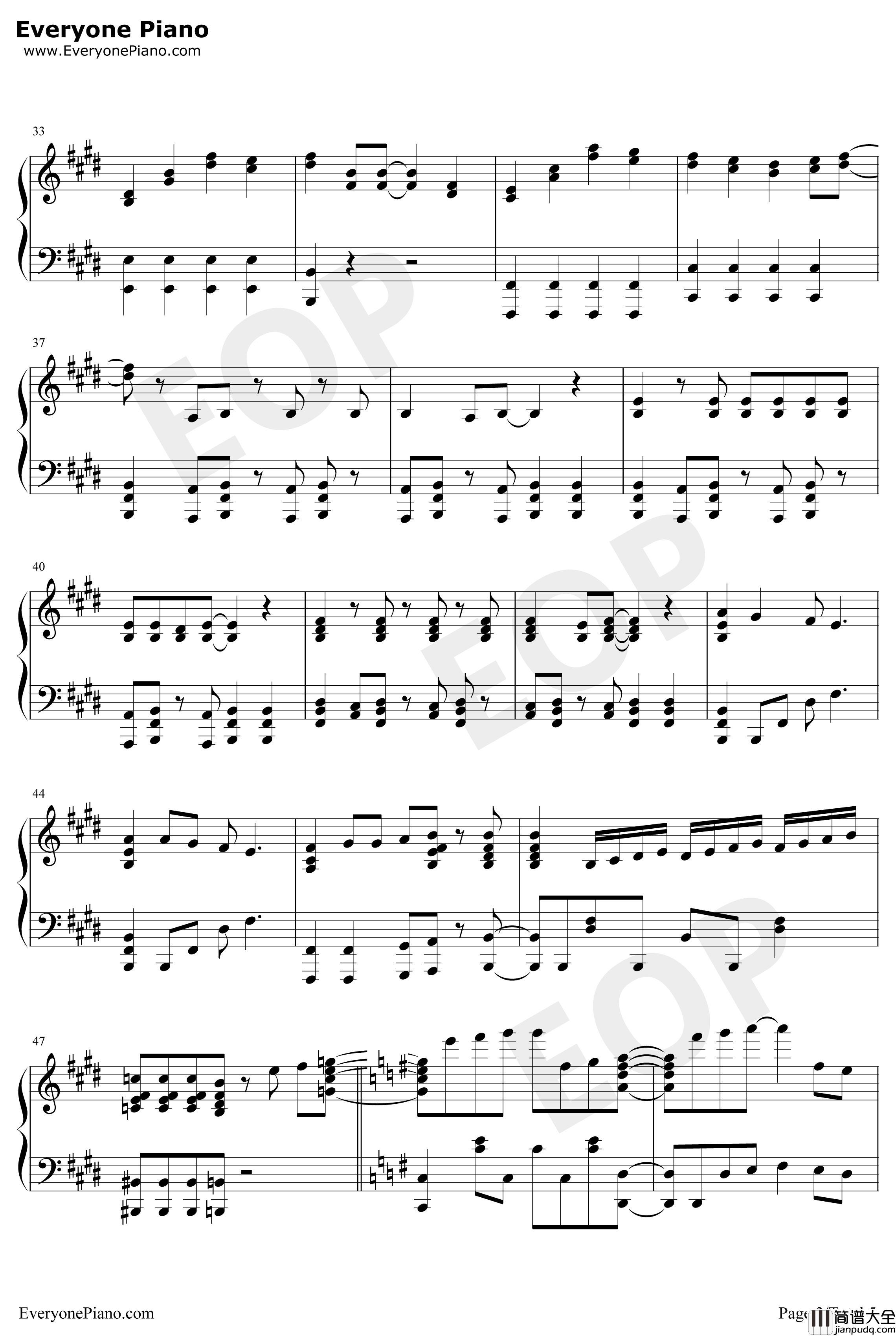 ときめきエクスペリエンス钢琴谱_PoppinParty_BanGDreamOP