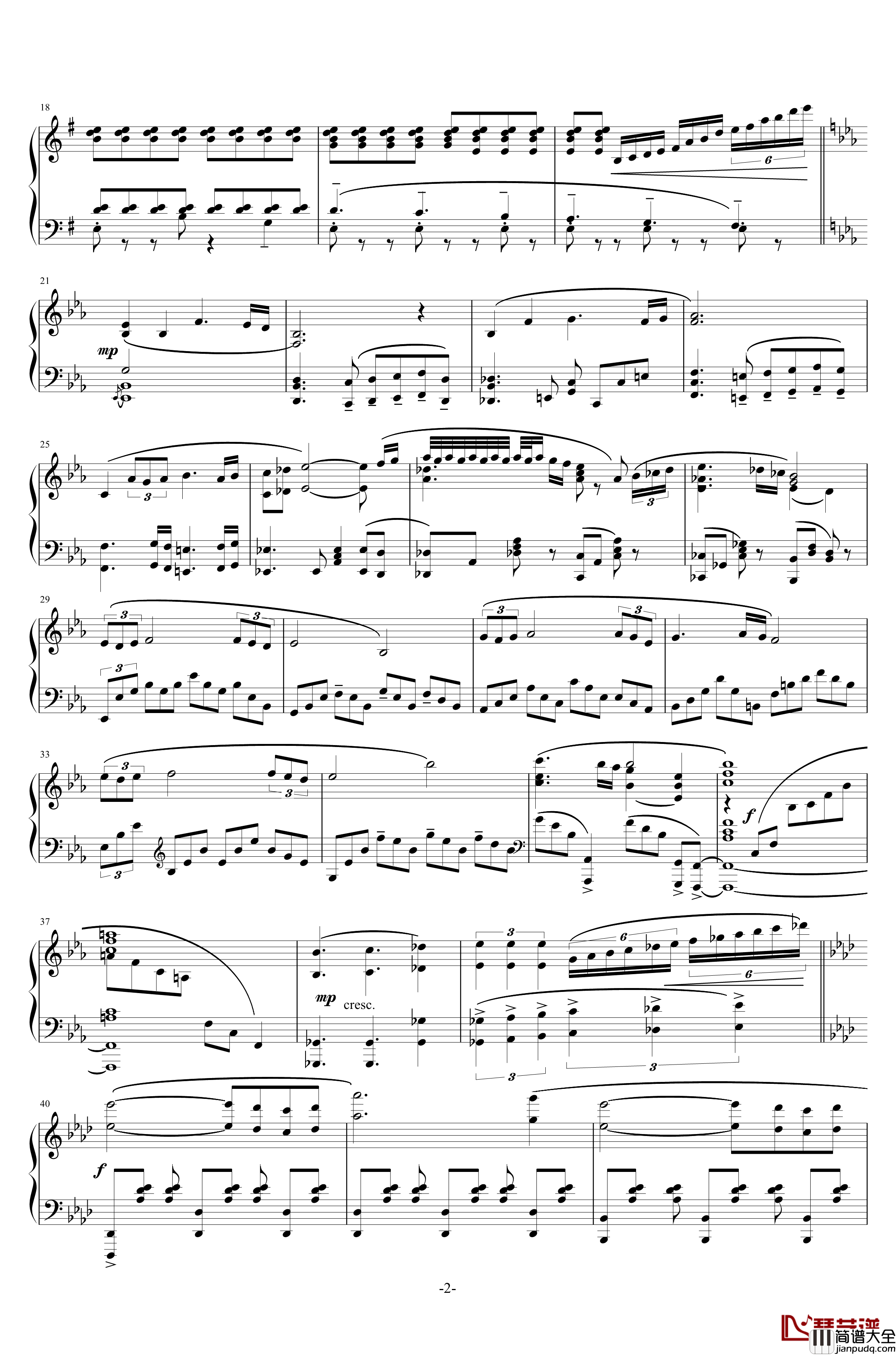 main_theme钢琴谱_八方旅人