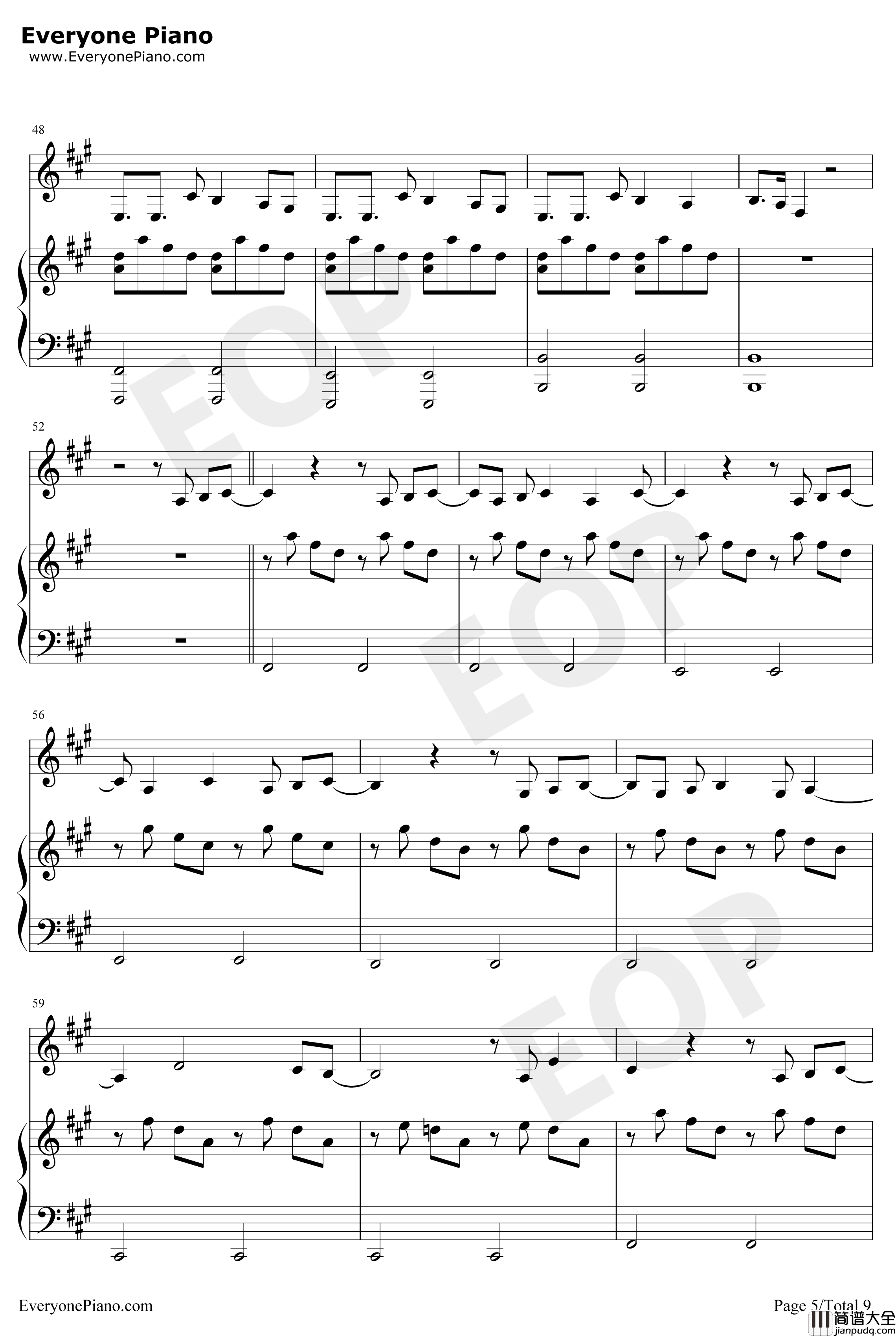 Roi钢琴谱_BilalHassani_2019年欧洲歌唱大赛