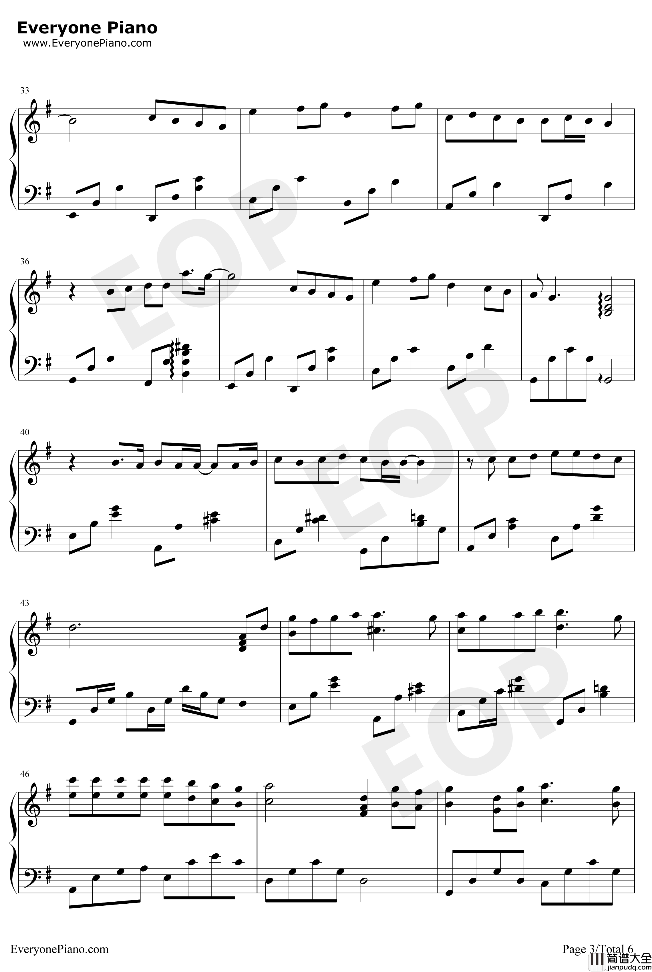 また君に会える日钢琴谱_宫脇诗音_再次与你相遇的日子_暗杀教室第二季ED