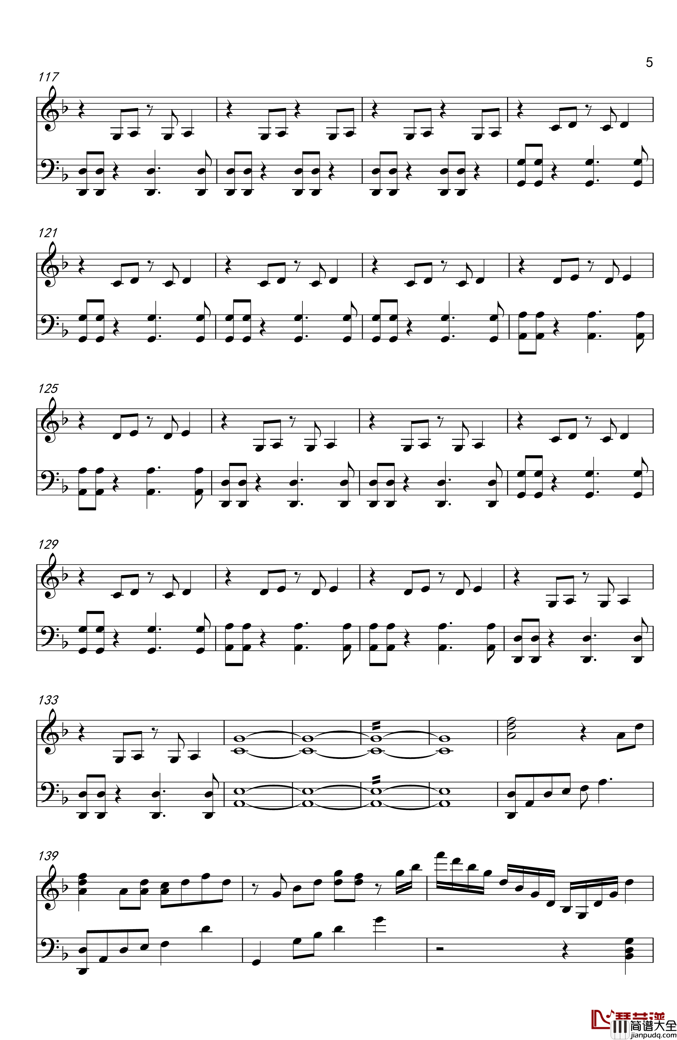 世上始终你好钢琴谱_罗文