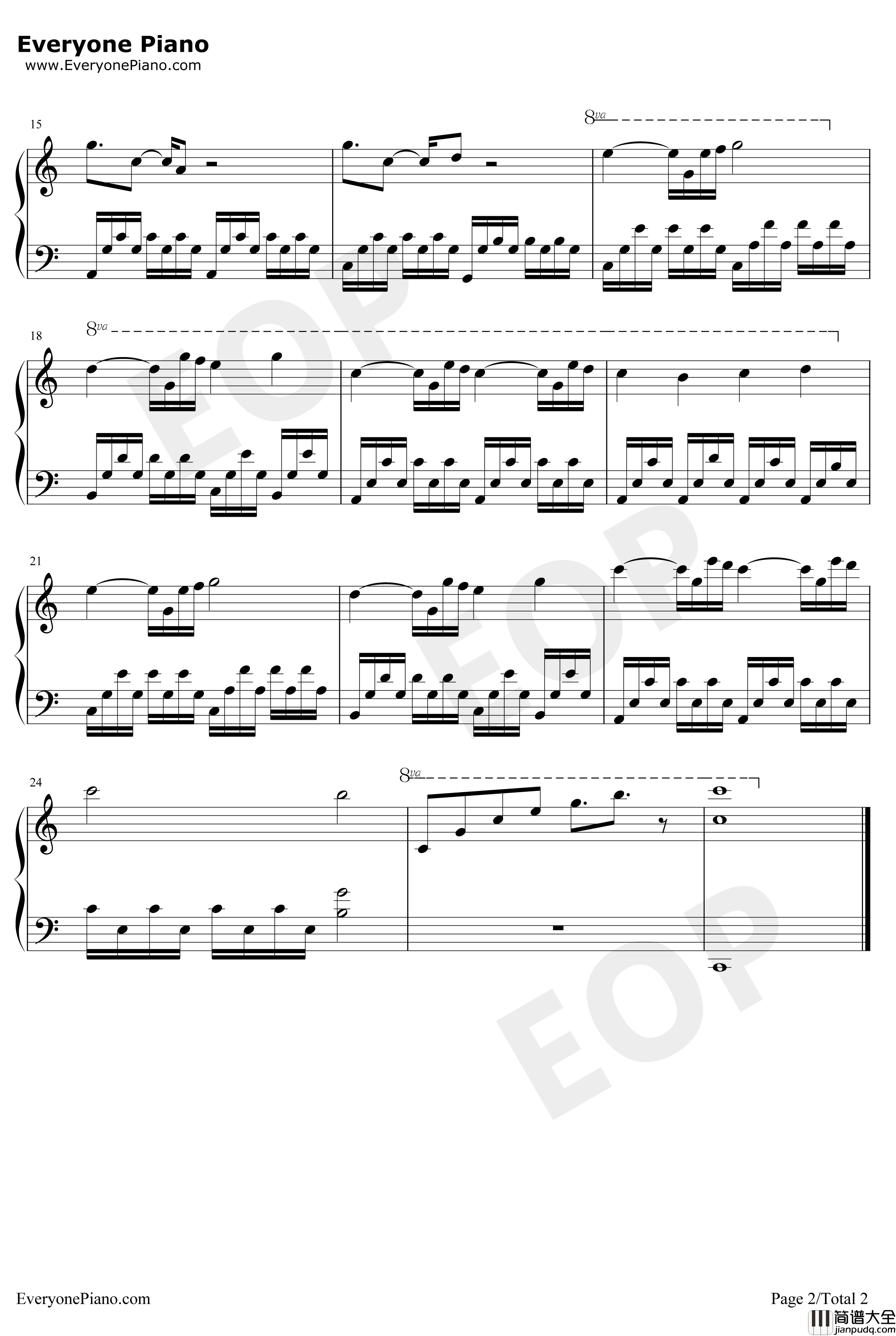 下课铃钢琴谱_胡波涛_少年派原声音乐