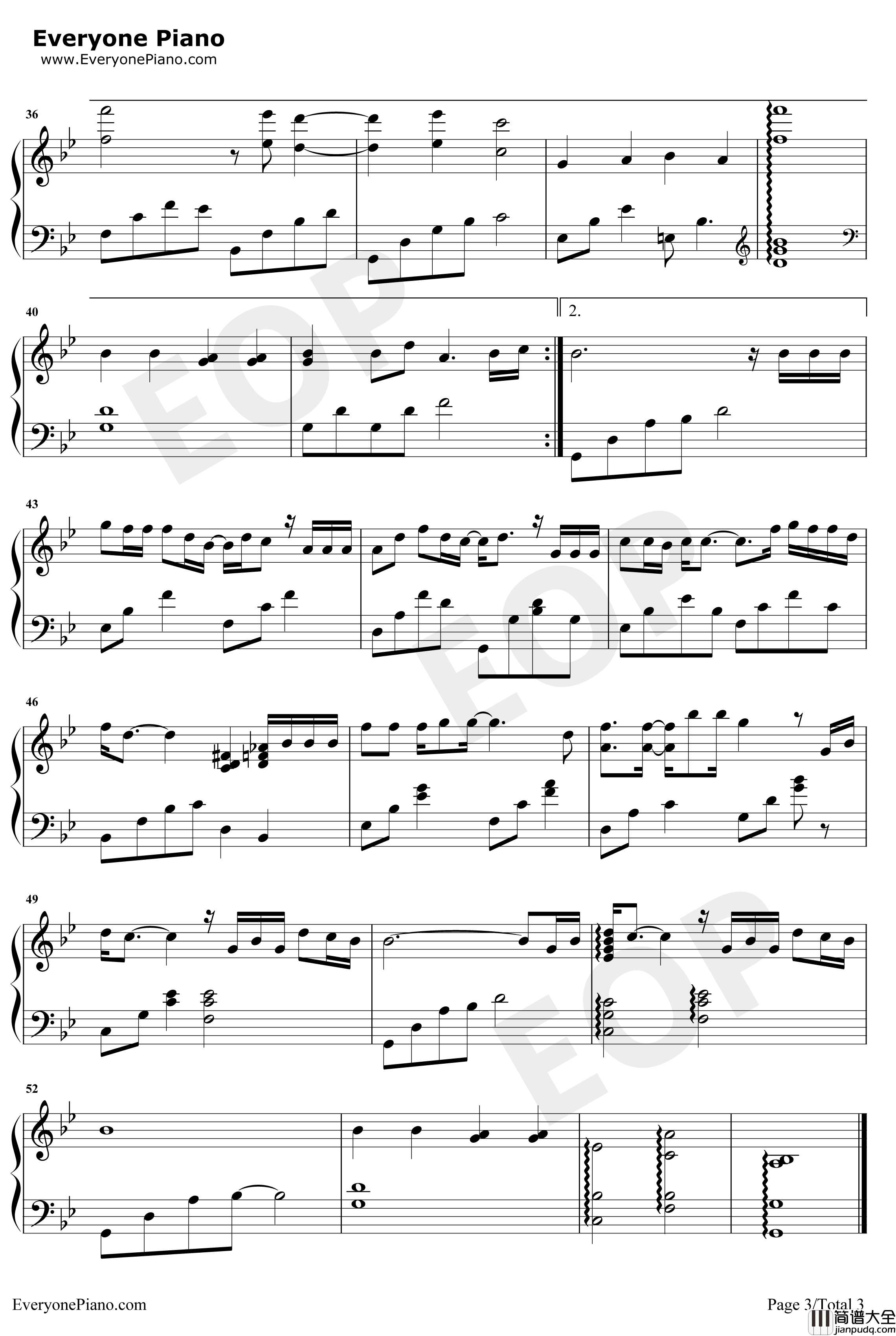 我曾钢琴谱_隔壁老樊_我曾把完整的镜子打碎_抖音热歌