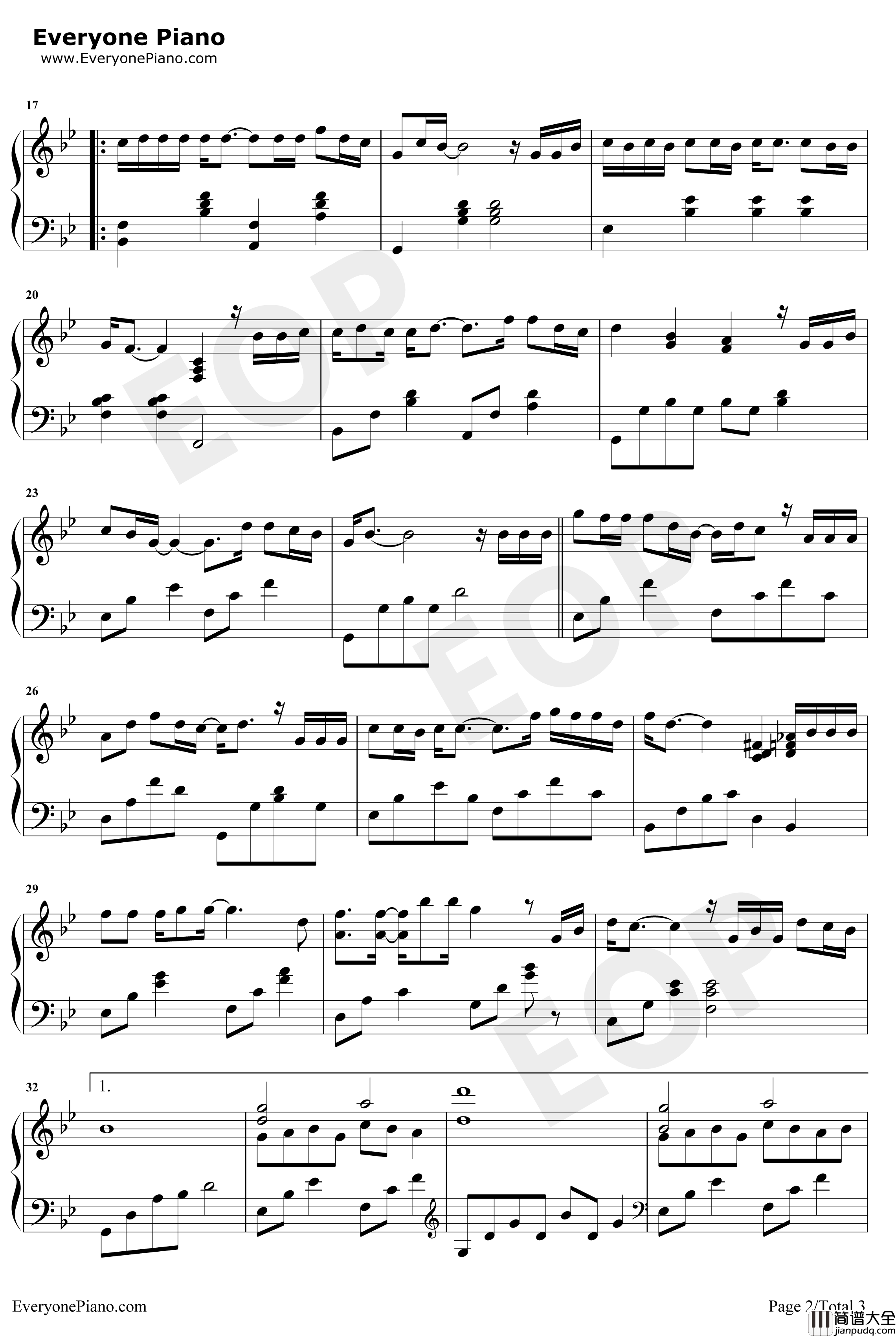 我曾钢琴谱_隔壁老樊_我曾把完整的镜子打碎_抖音热歌