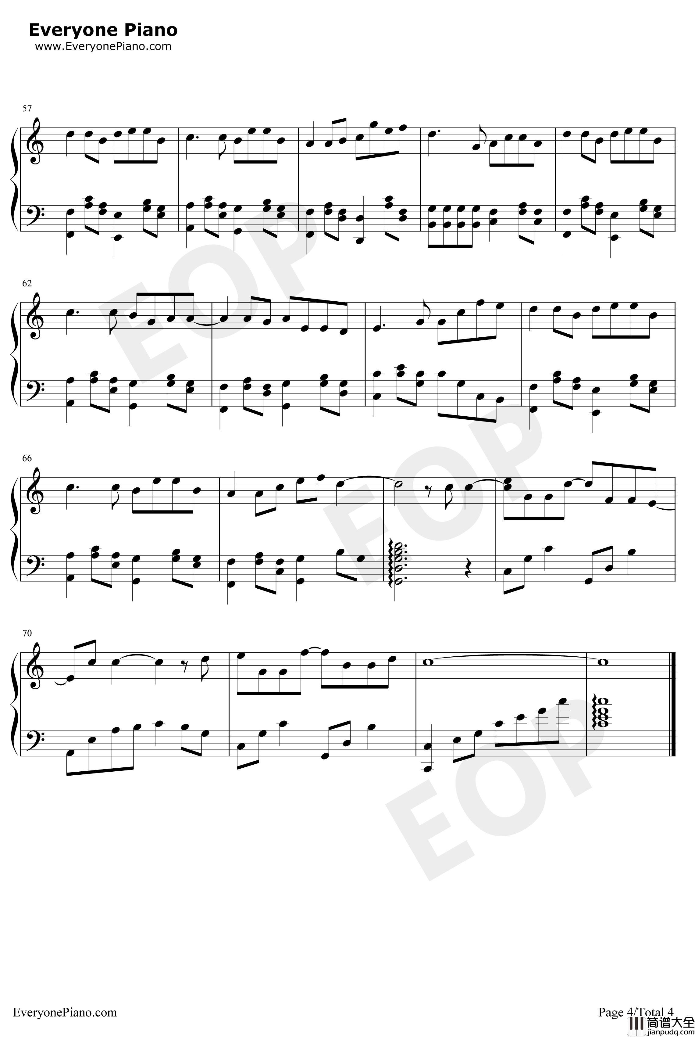 那女孩对我说钢琴谱_黄义达_那女孩对我说