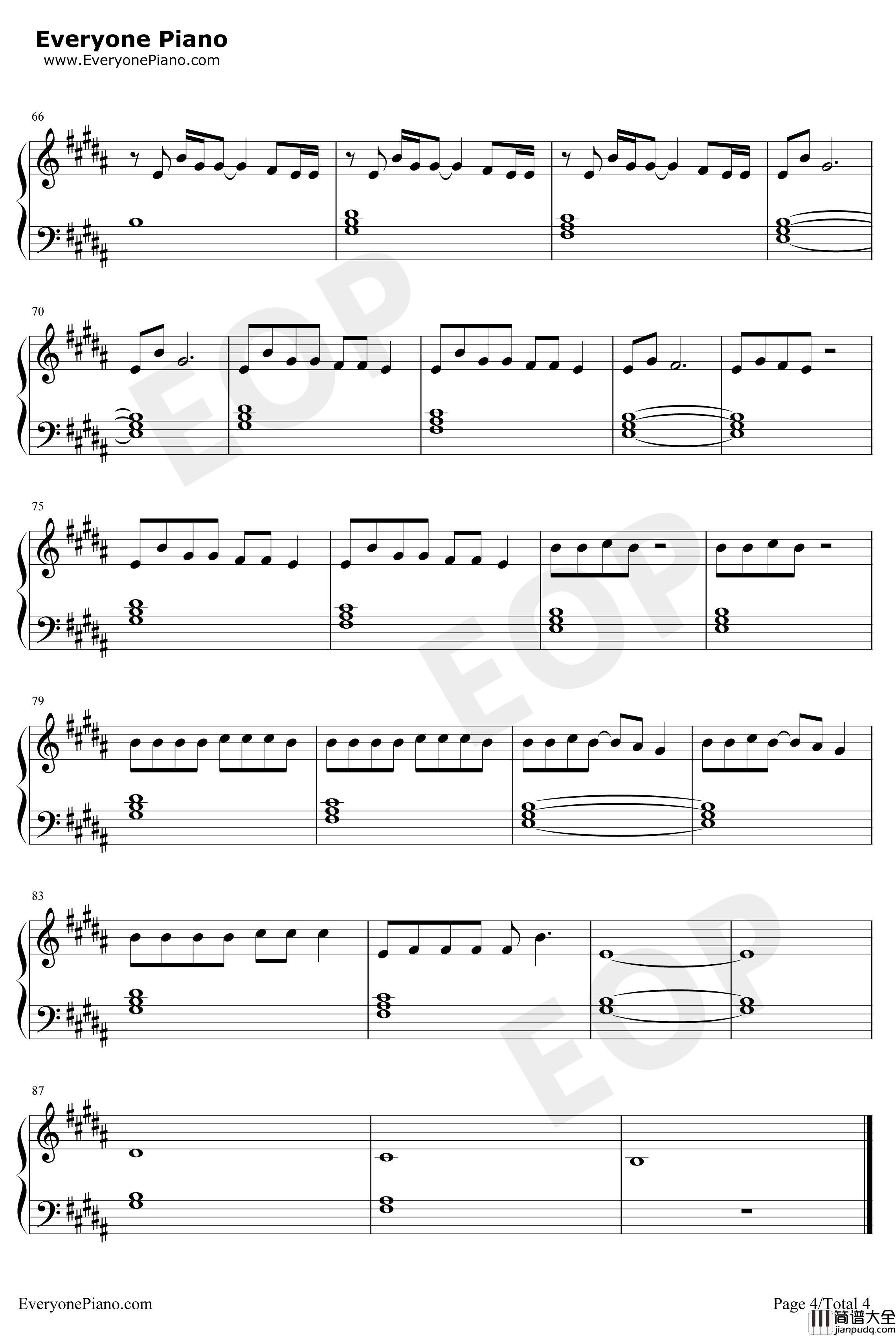 Middle_of_the_Night钢琴谱_AmyShark