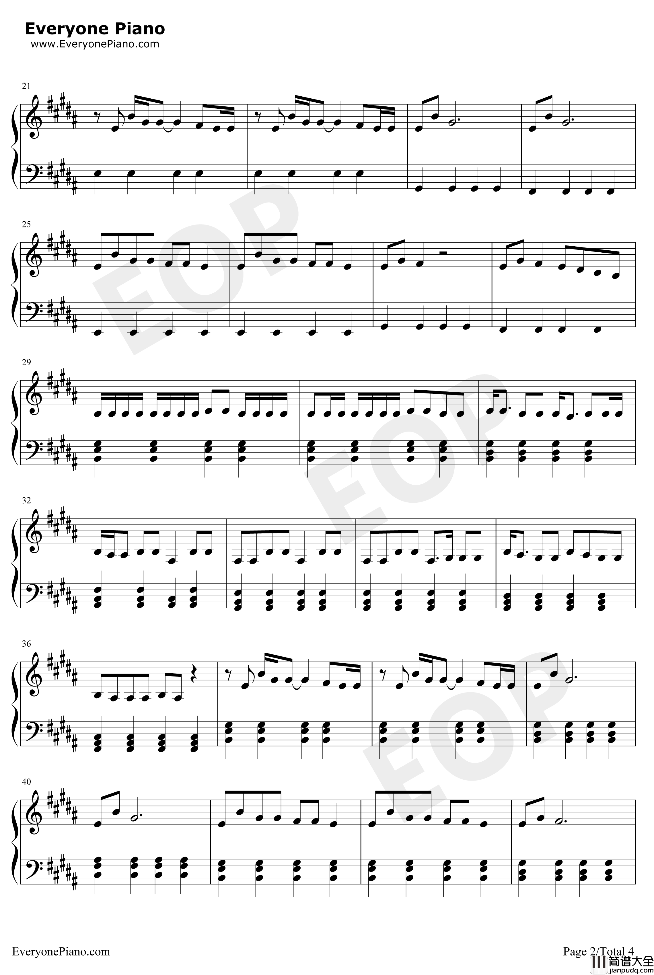 Middle_of_the_Night钢琴谱_AmyShark