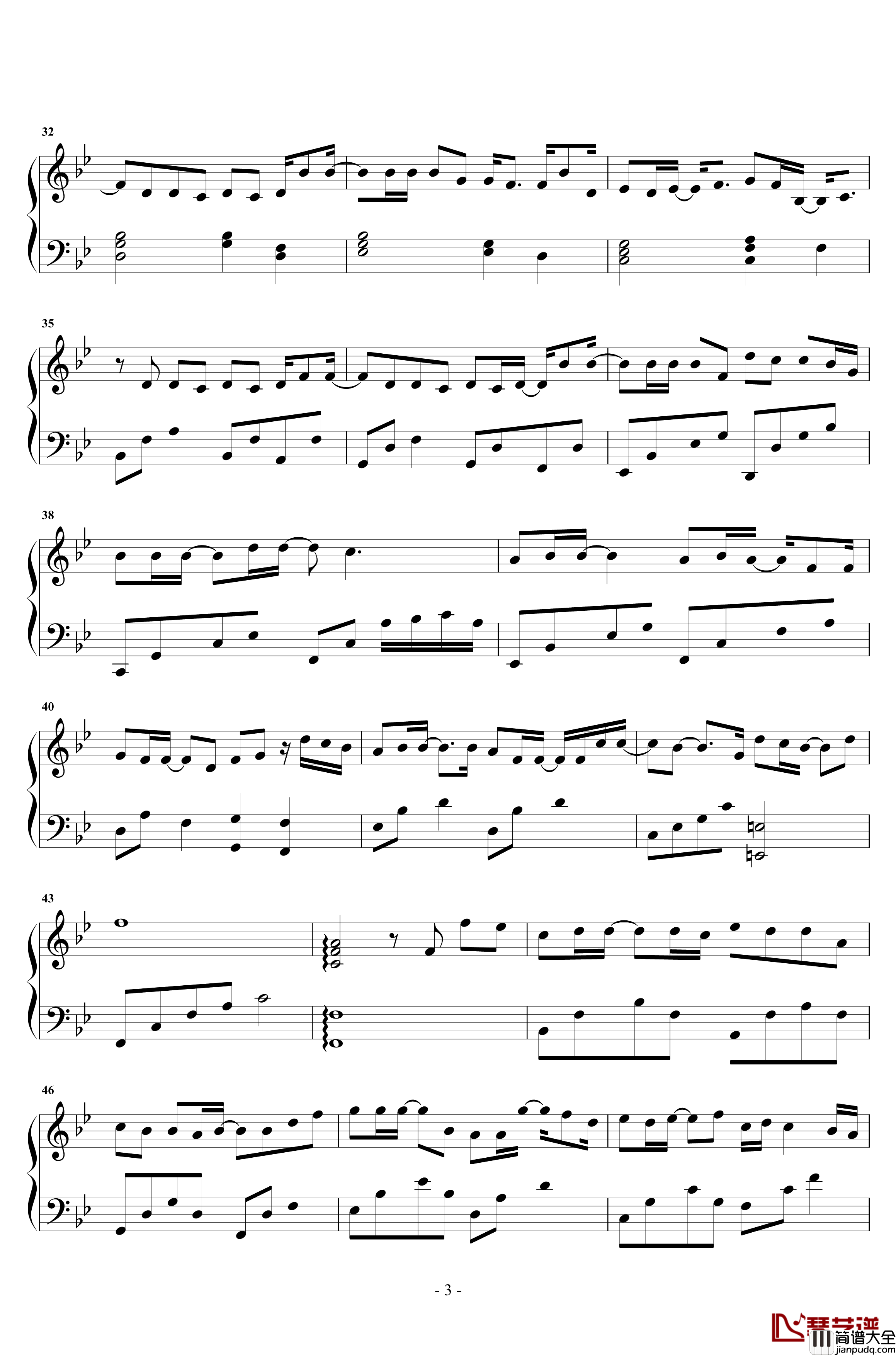 只是太爱你钢琴谱_独奏_张敬轩