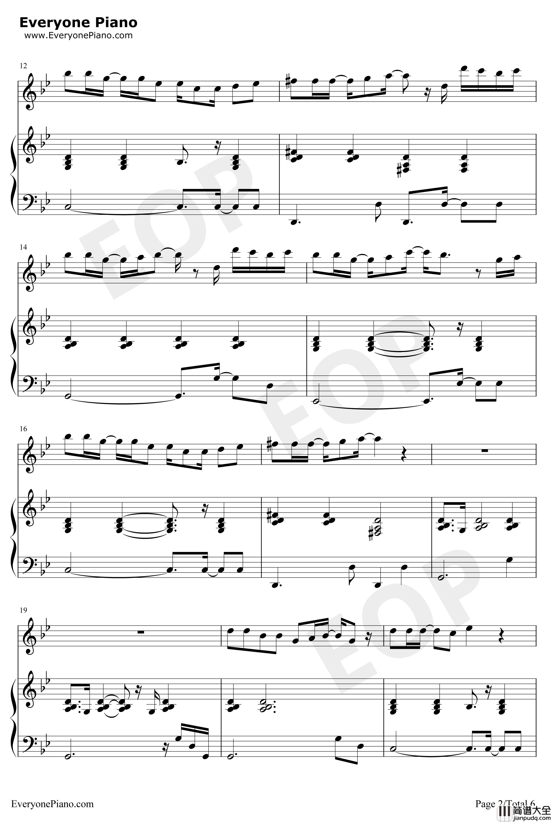 A.I.N.Y钢琴谱_邓紫棋