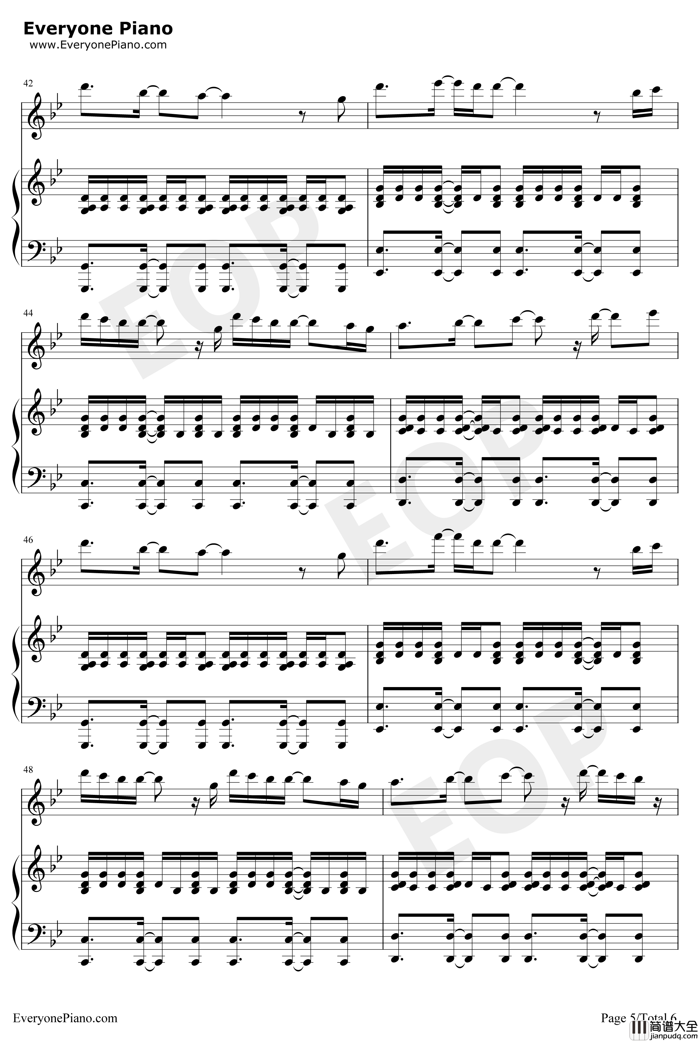 A.I.N.Y钢琴谱_邓紫棋