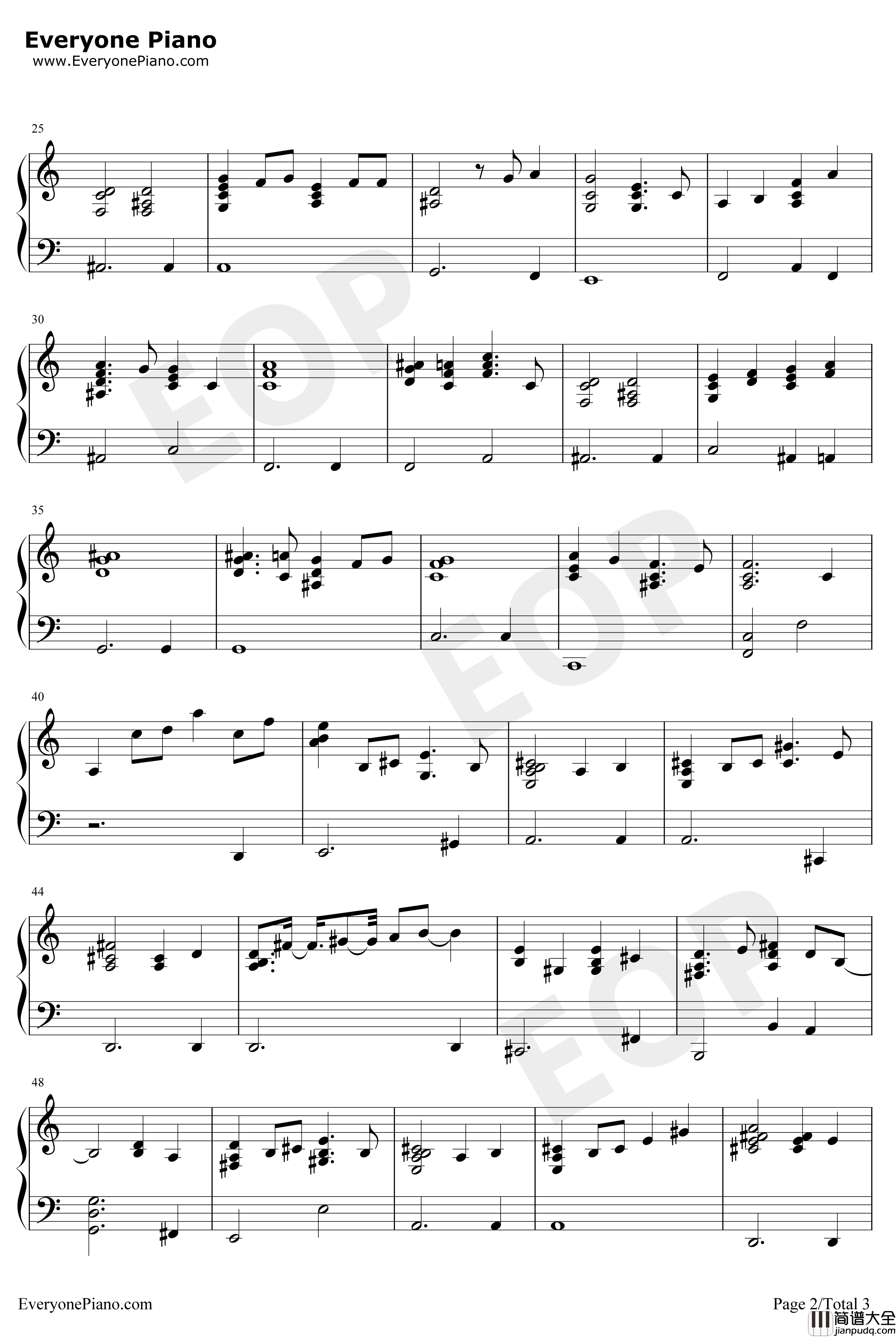 Love_Will_Find_A_Way钢琴谱_LizCallawayGeneMiller_狮子王2辛巴的荣耀OST