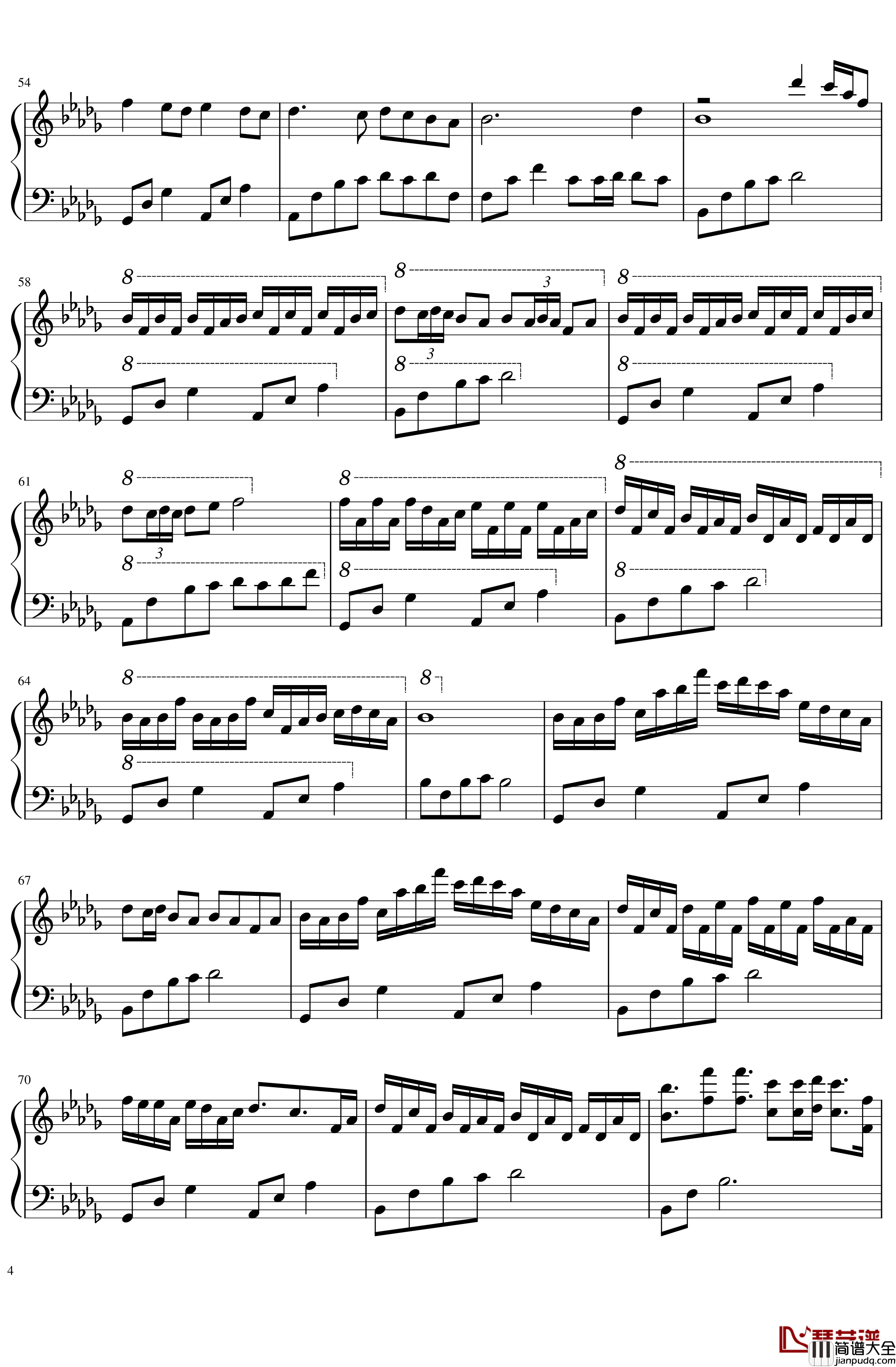 花雨繁星钢琴谱_十指流玉