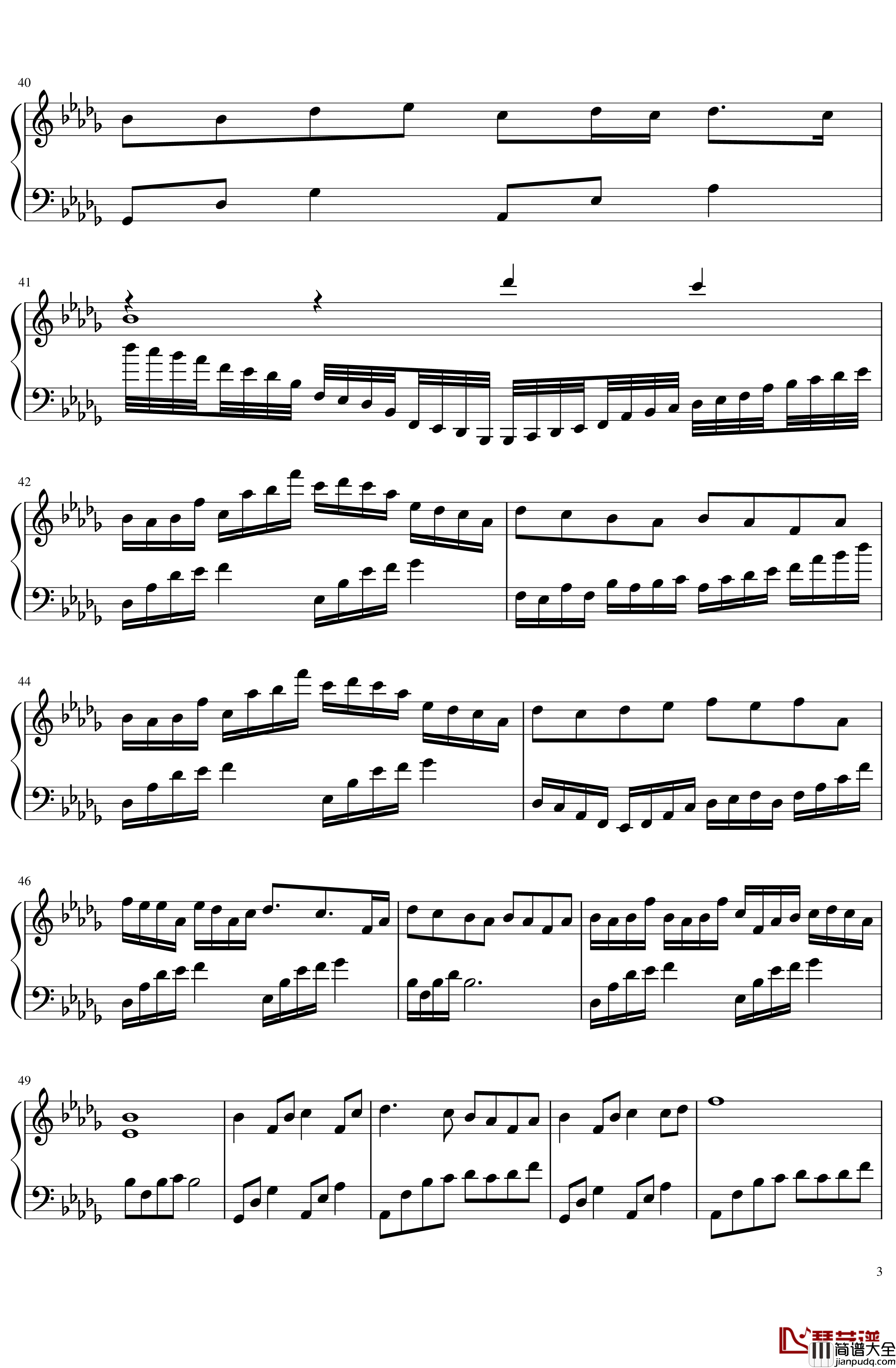 花雨繁星钢琴谱_十指流玉