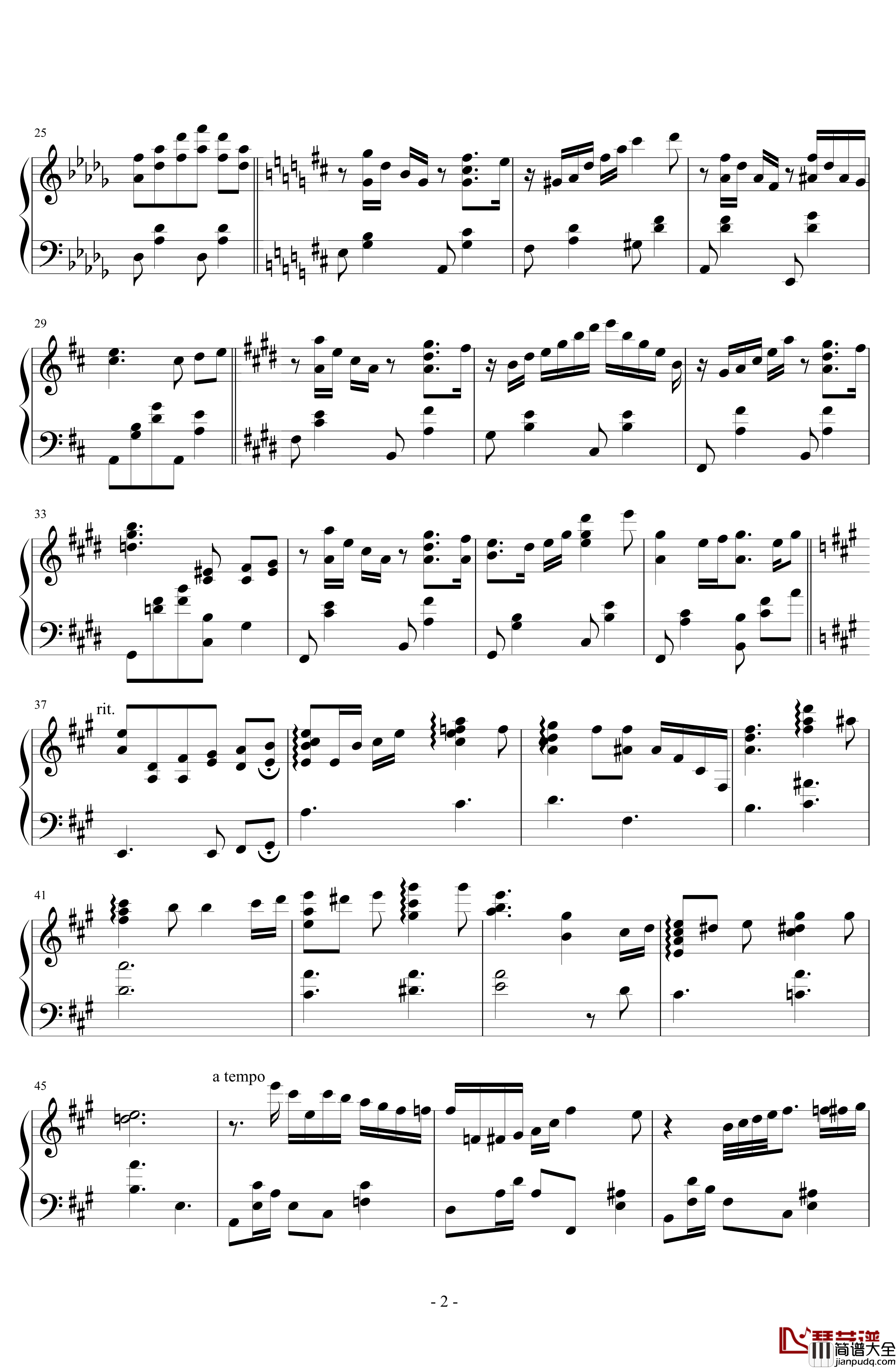 広橋真紀子—いつか王子様が钢琴谱_someday_my_prince_will_come_広橋真紀子