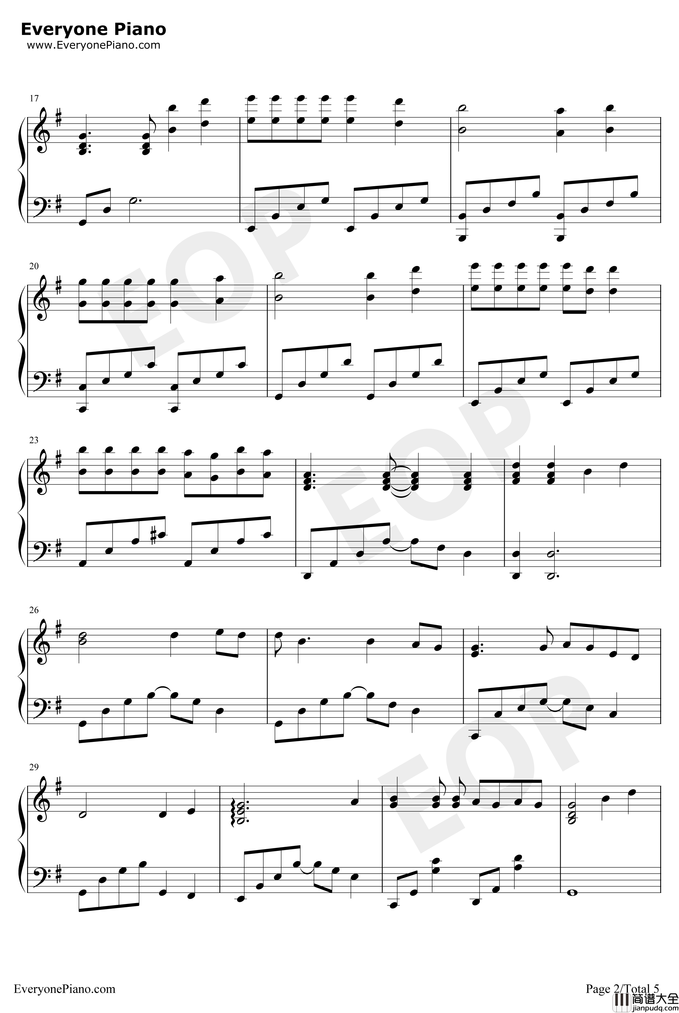 再见钢琴谱_张震岳_男儿本色片尾曲