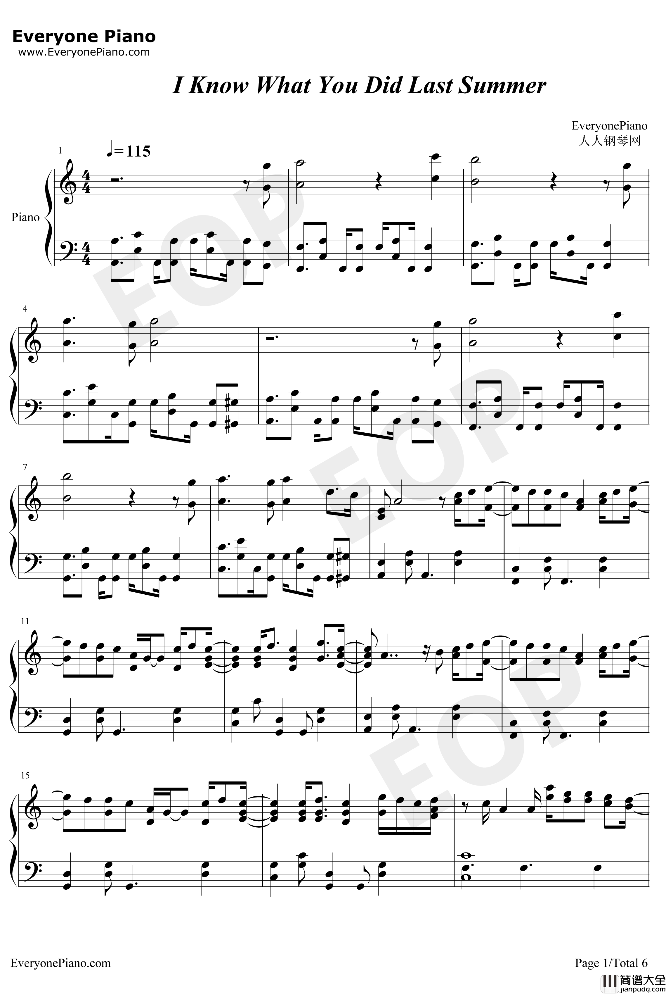 I_Know_What_You_Did_Last_Summer钢琴谱_Shawn_Mendes_Camila_Cabello
