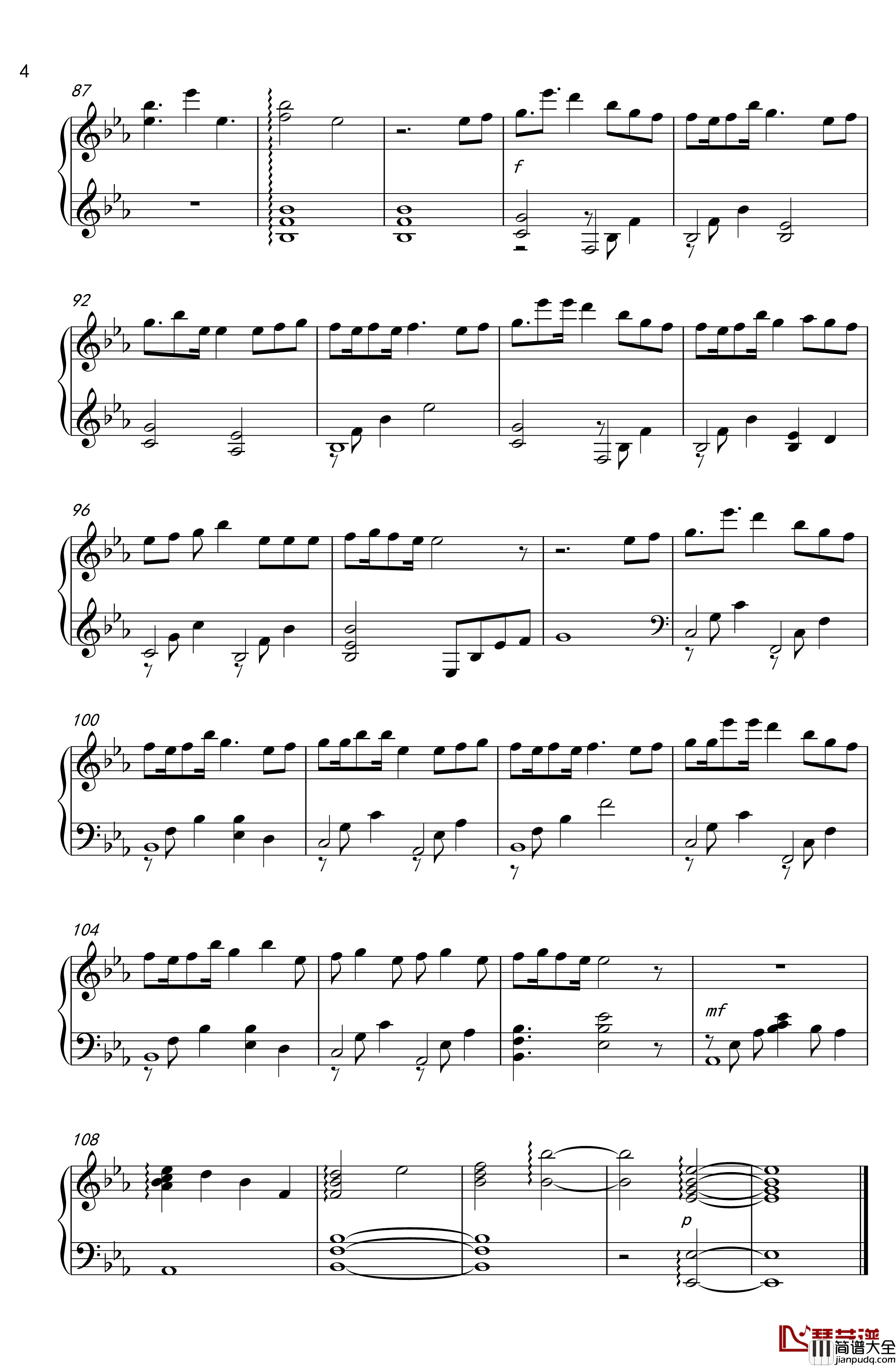 心拍数#0822钢琴谱_秋绘版_初音未来