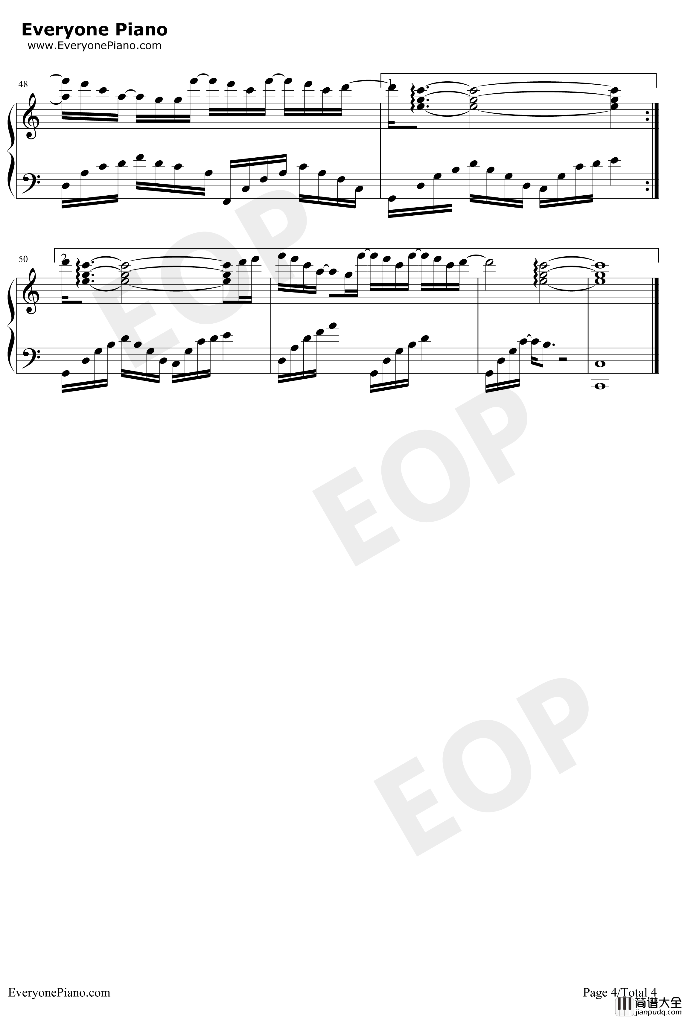 木偶人钢琴谱_薛之谦