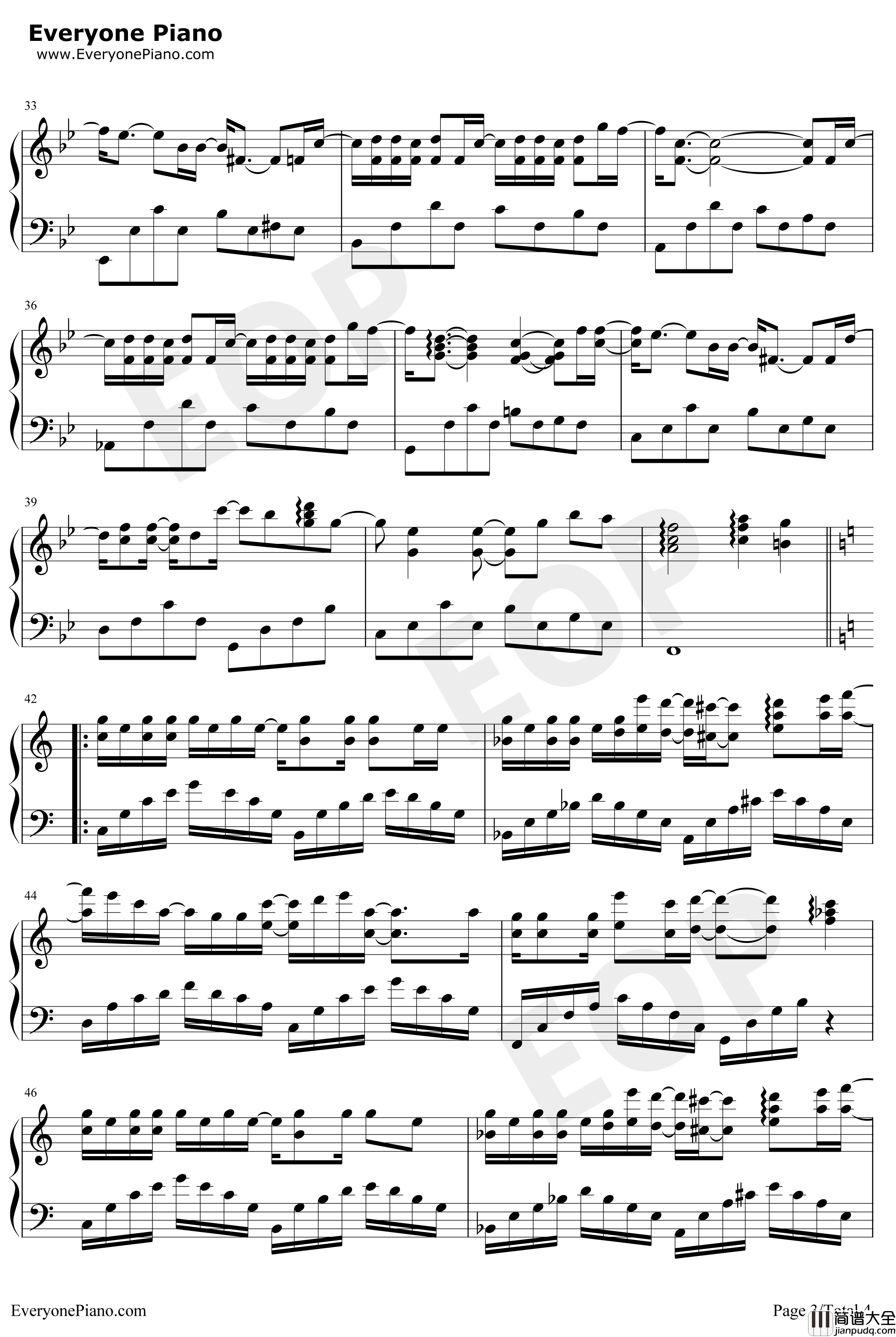 木偶人钢琴谱_薛之谦