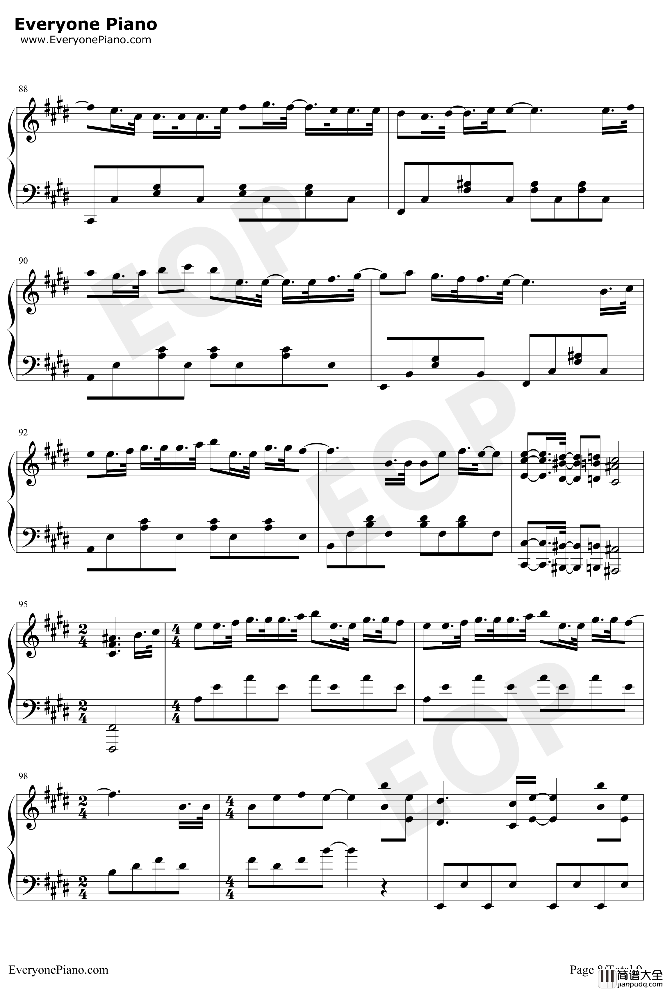 クリスマスソング钢琴谱_backnumber_朝5晚9帅气和尚爱上我主题曲