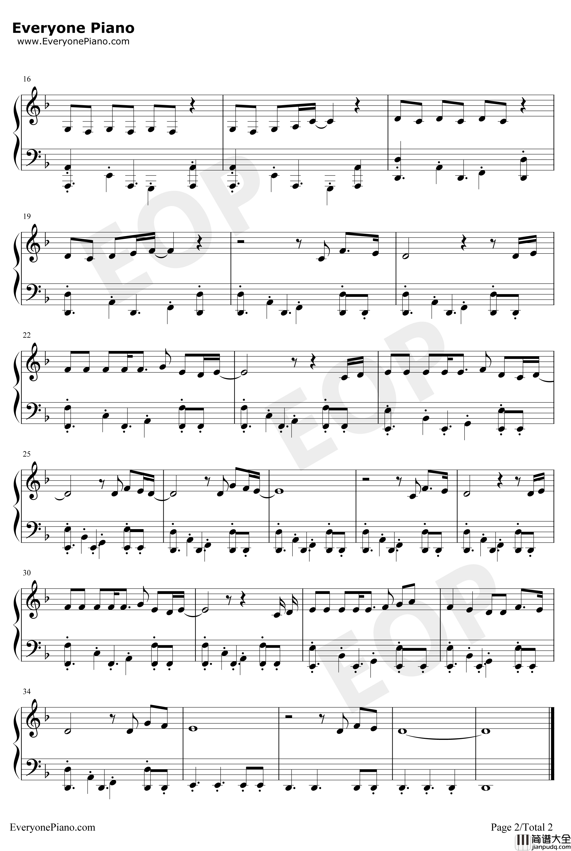 Say_Na_Na_Na钢琴谱_Serhat_2019年欧洲歌唱大赛