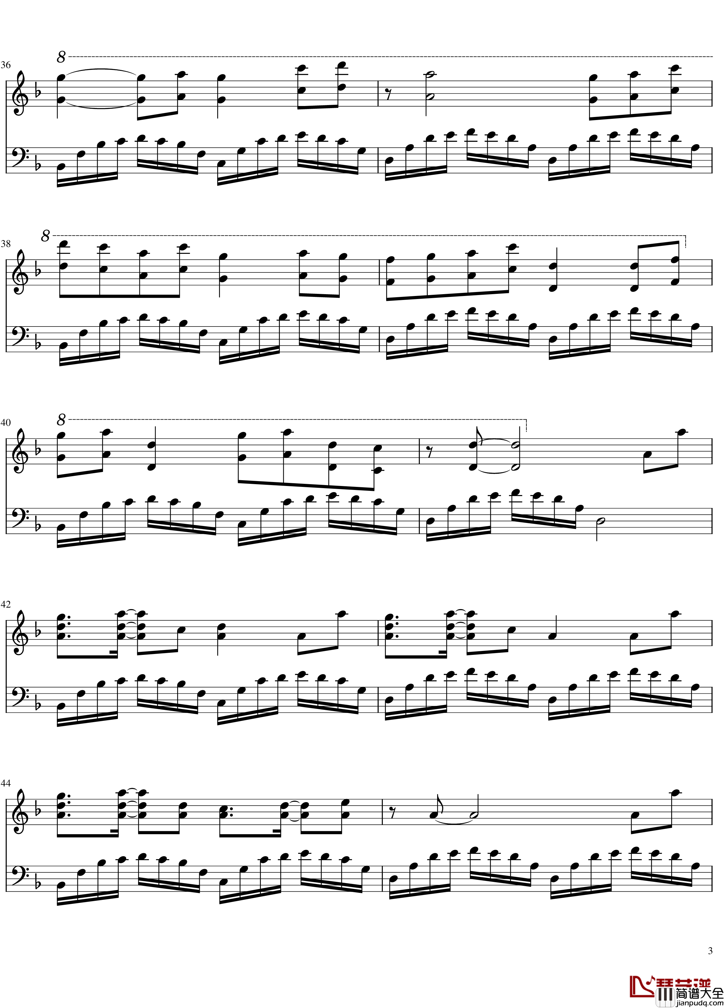 牵丝戏钢琴谱_银临_Aki阿杰