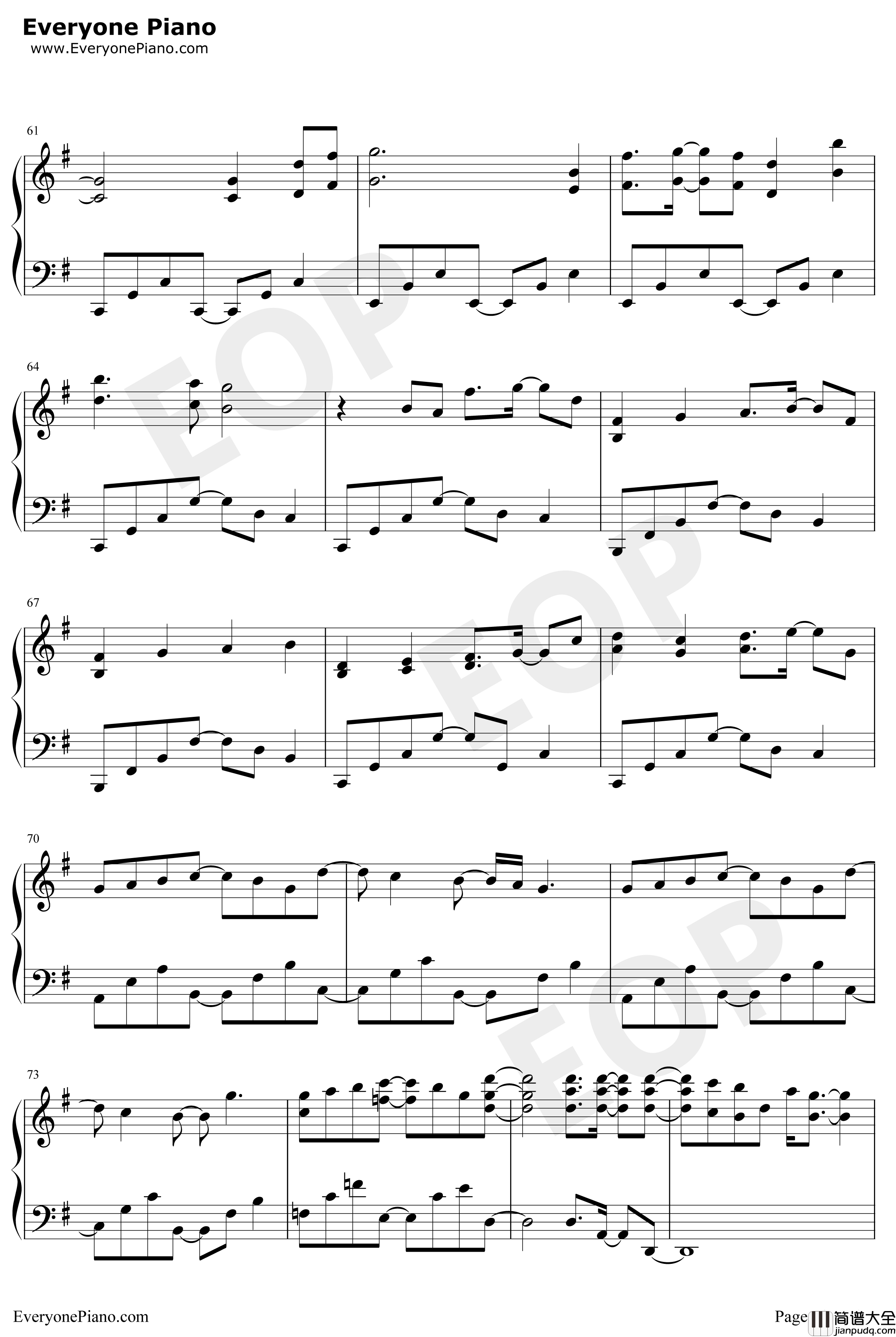 また夏が来る钢琴谱_大塚彩子_ZegapainOST