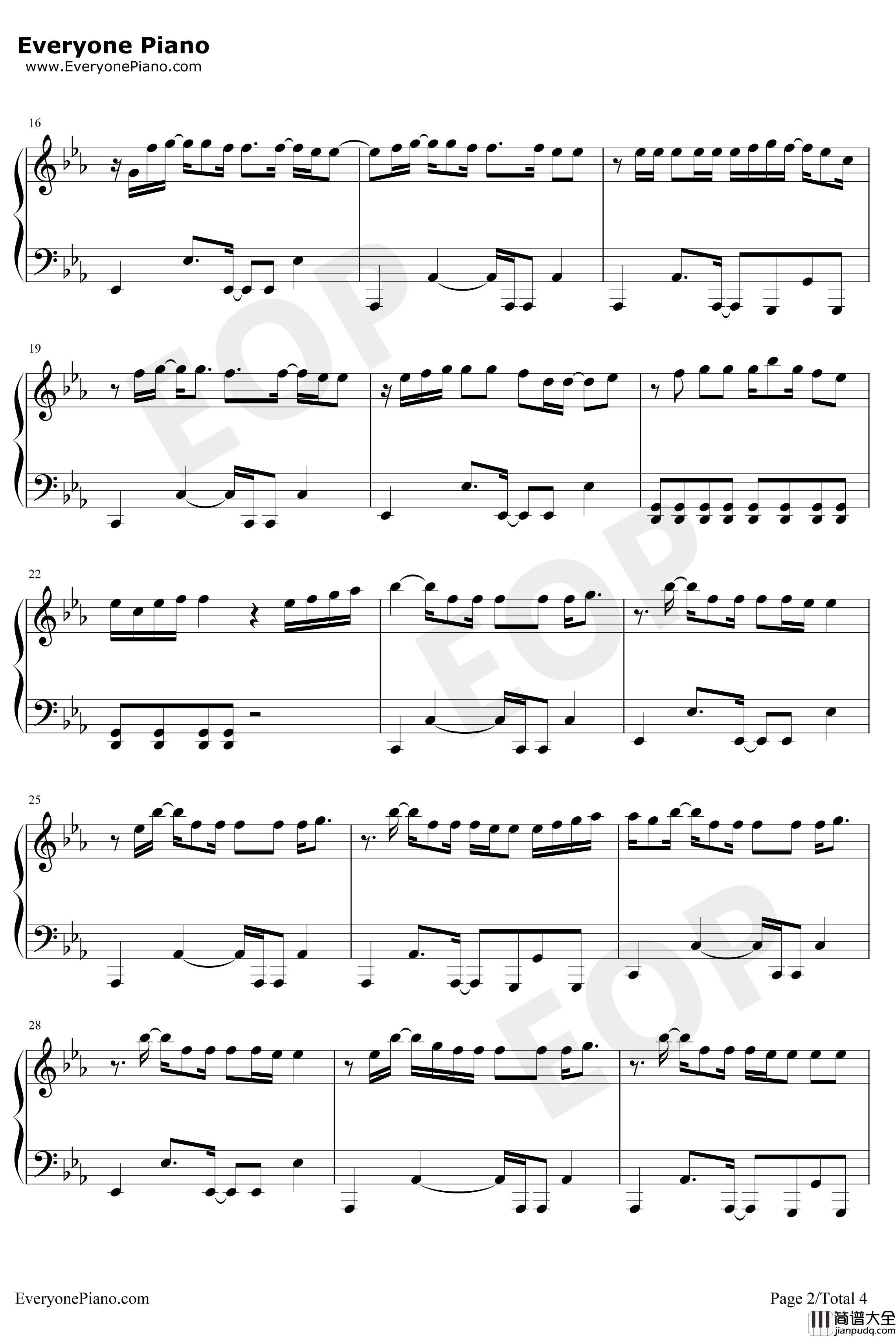 Beautiful_People钢琴谱_EdSheeranKhalid