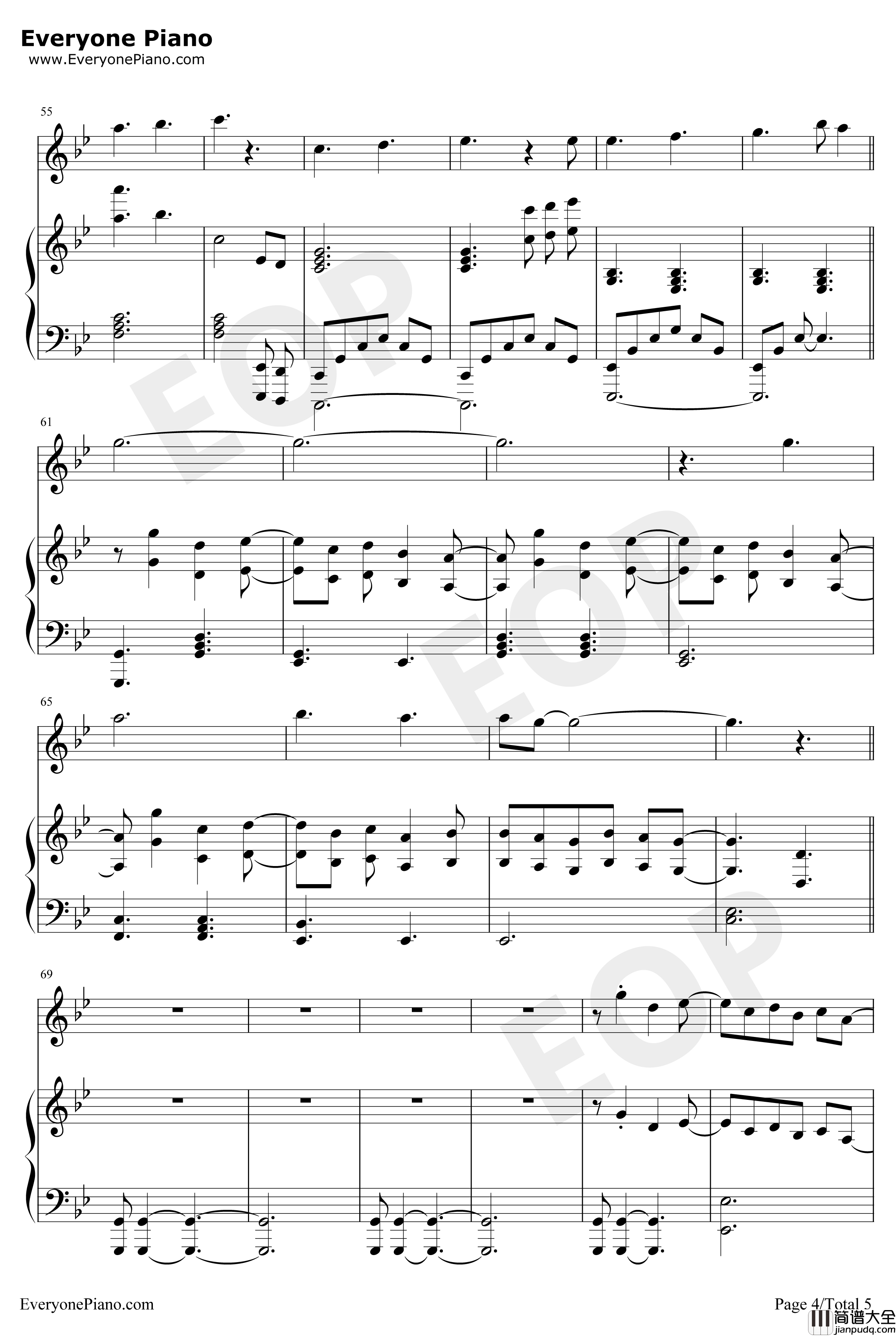 Scream钢琴谱_SergeyLazarev_2019年欧洲歌唱大赛