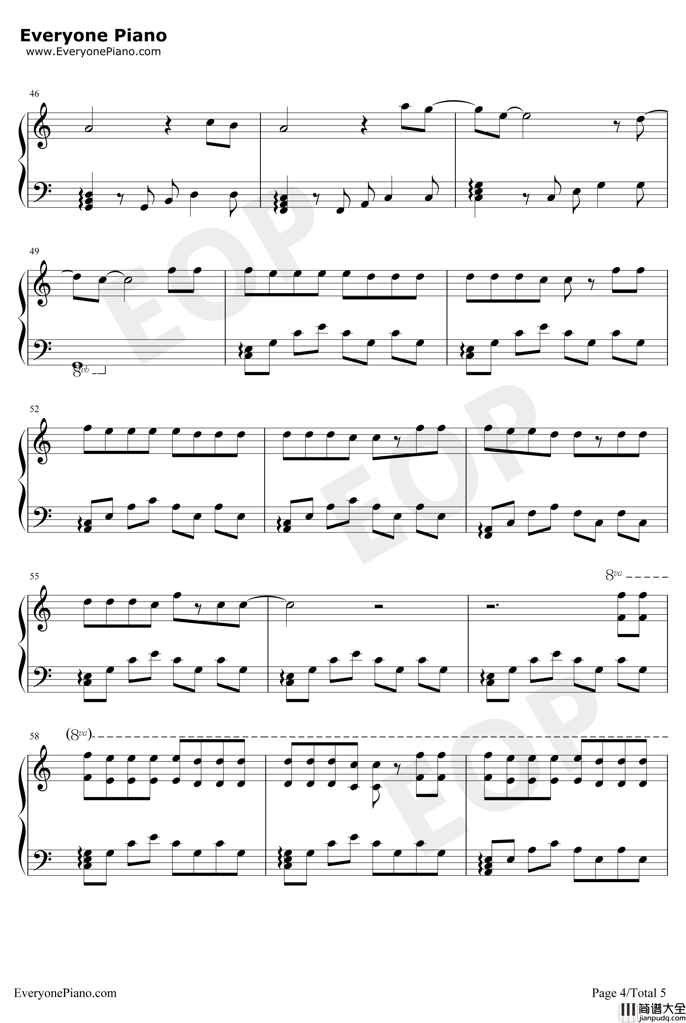 22钢琴谱_SarahMcTernan_2019年欧洲歌唱大赛