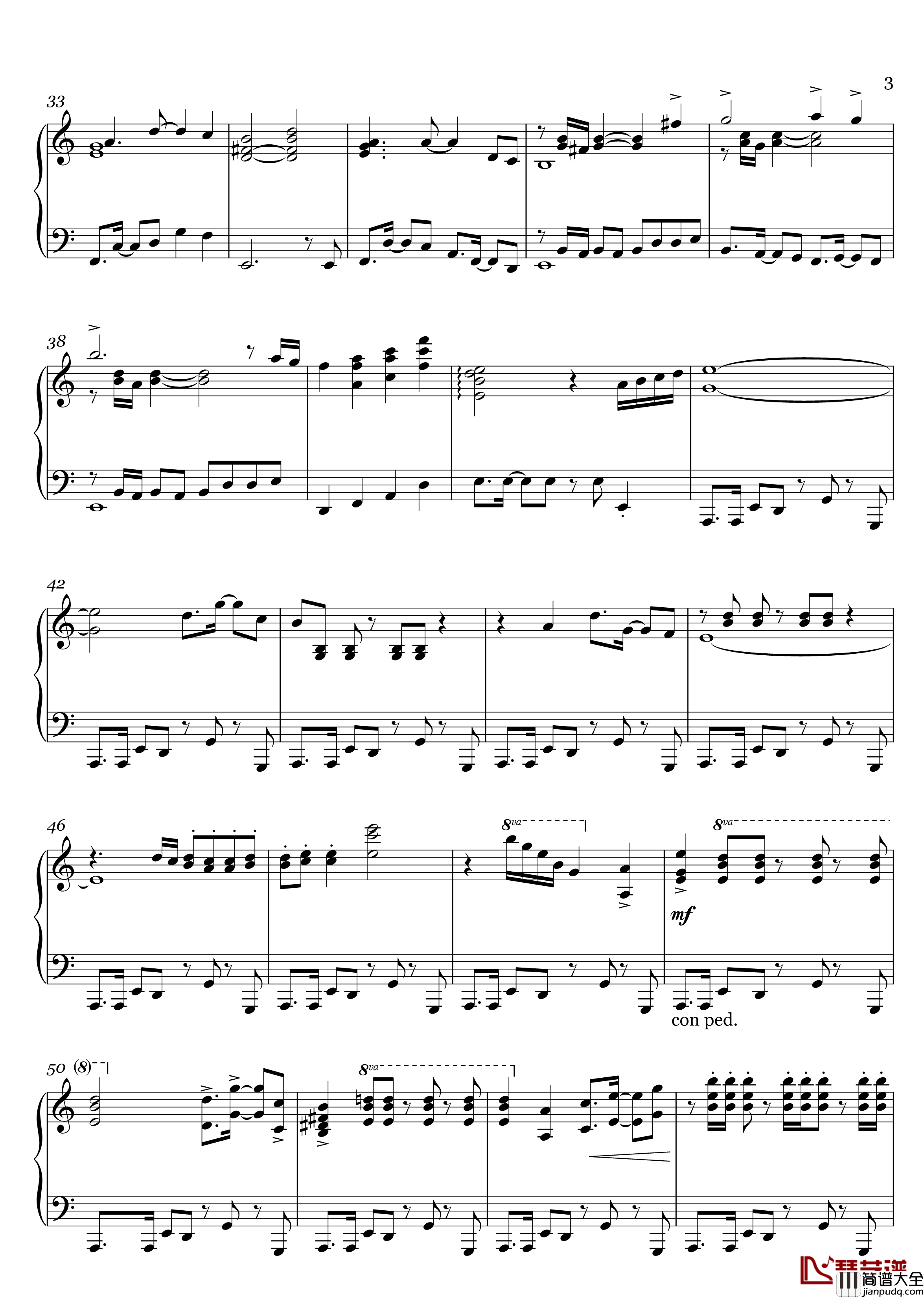 怪物猎人世界_闇に走る赤い残光钢琴谱_怪物猎人