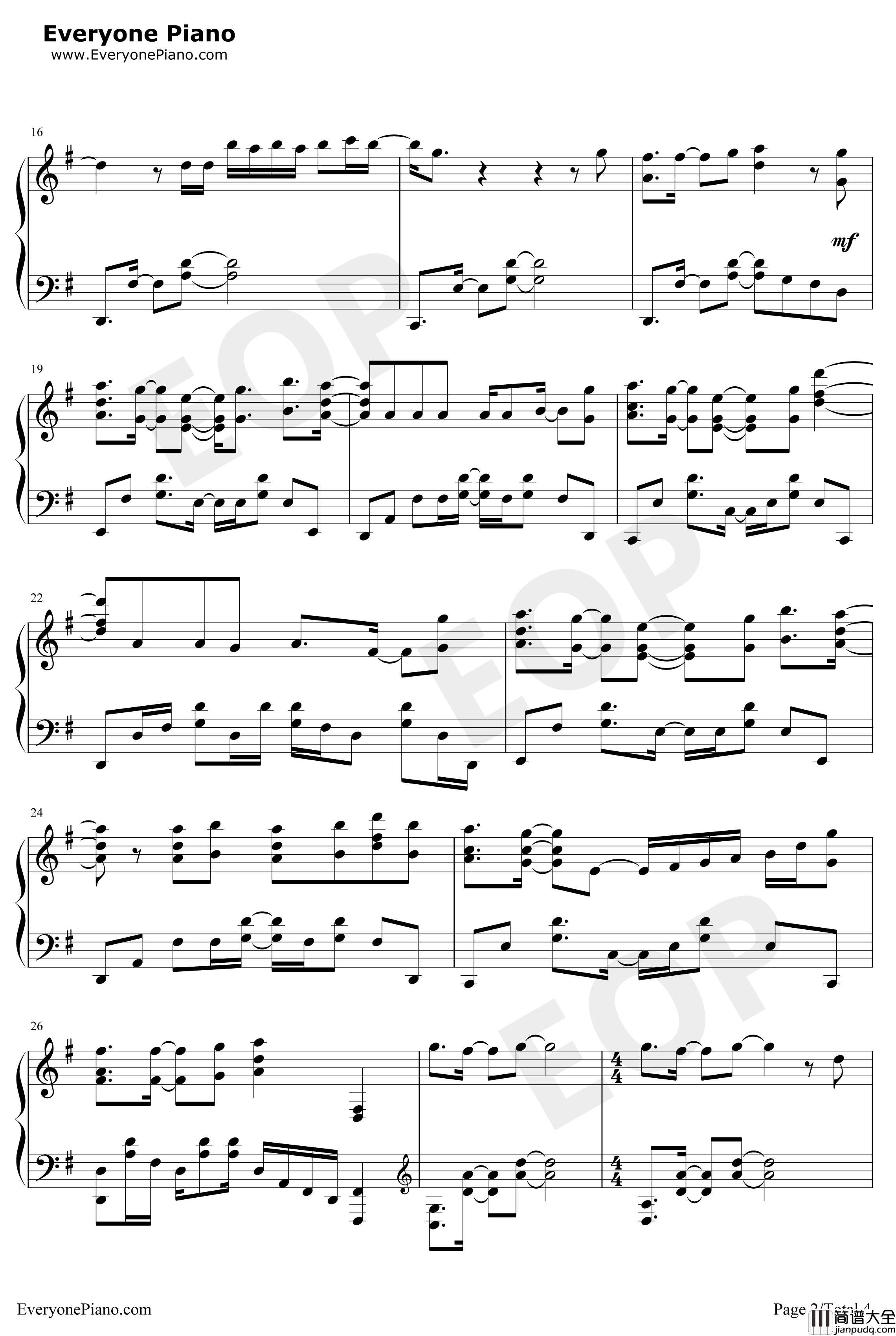 紅蓮華钢琴谱_LiSA_鬼灭之刃OP