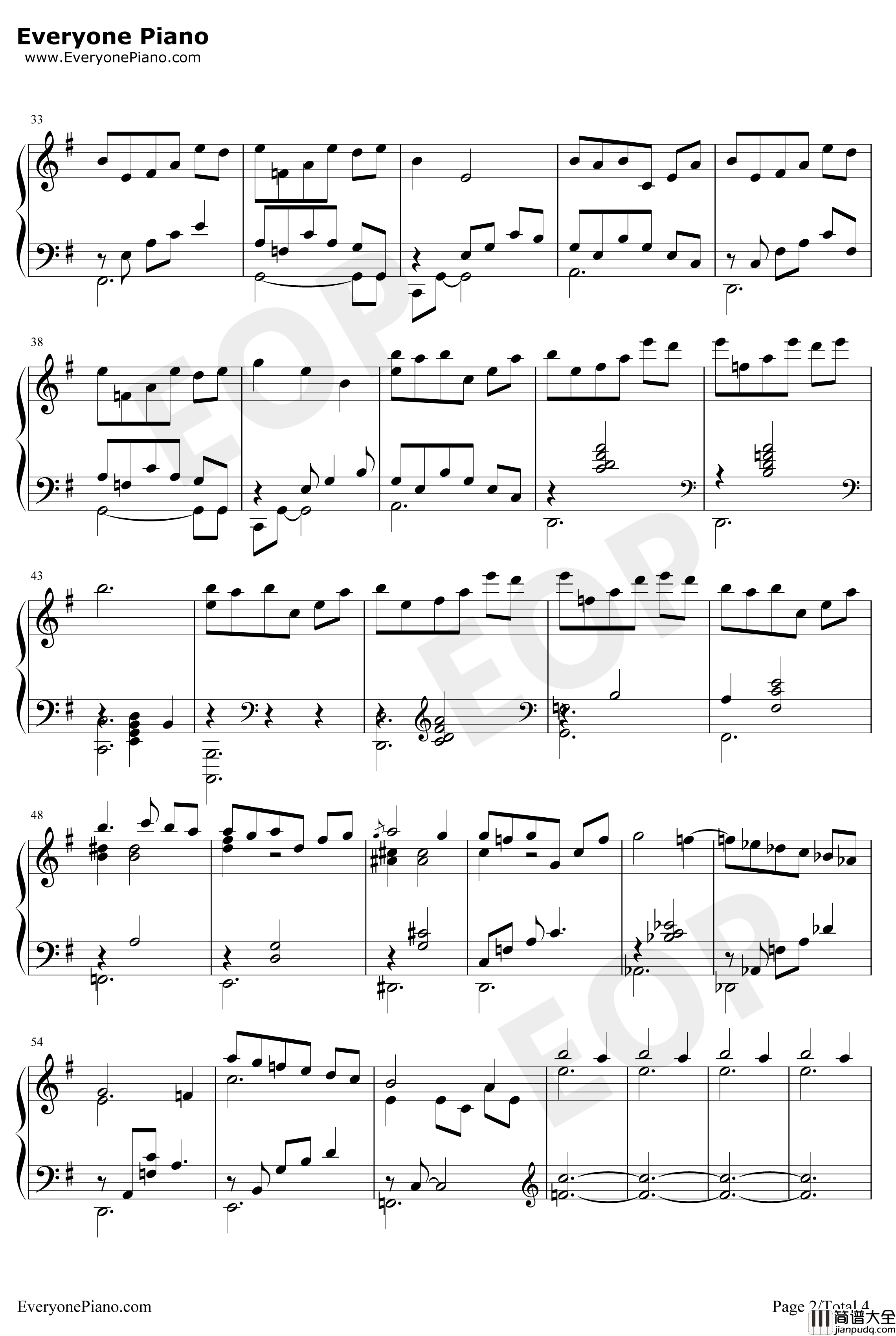 flower钢琴谱_李闰珉