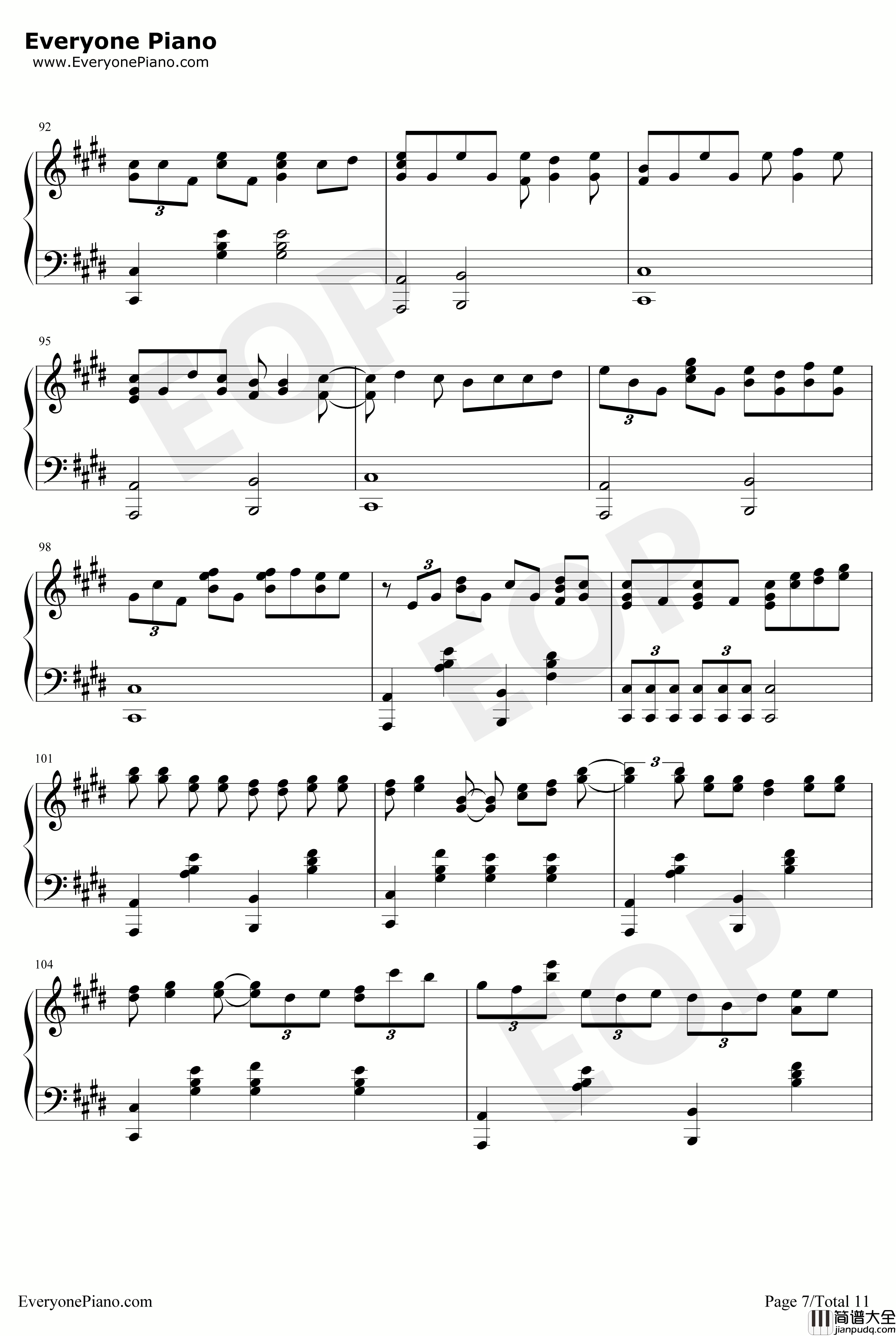 KEYS钢琴谱_ZYTOKINE_PIANOSKETCH