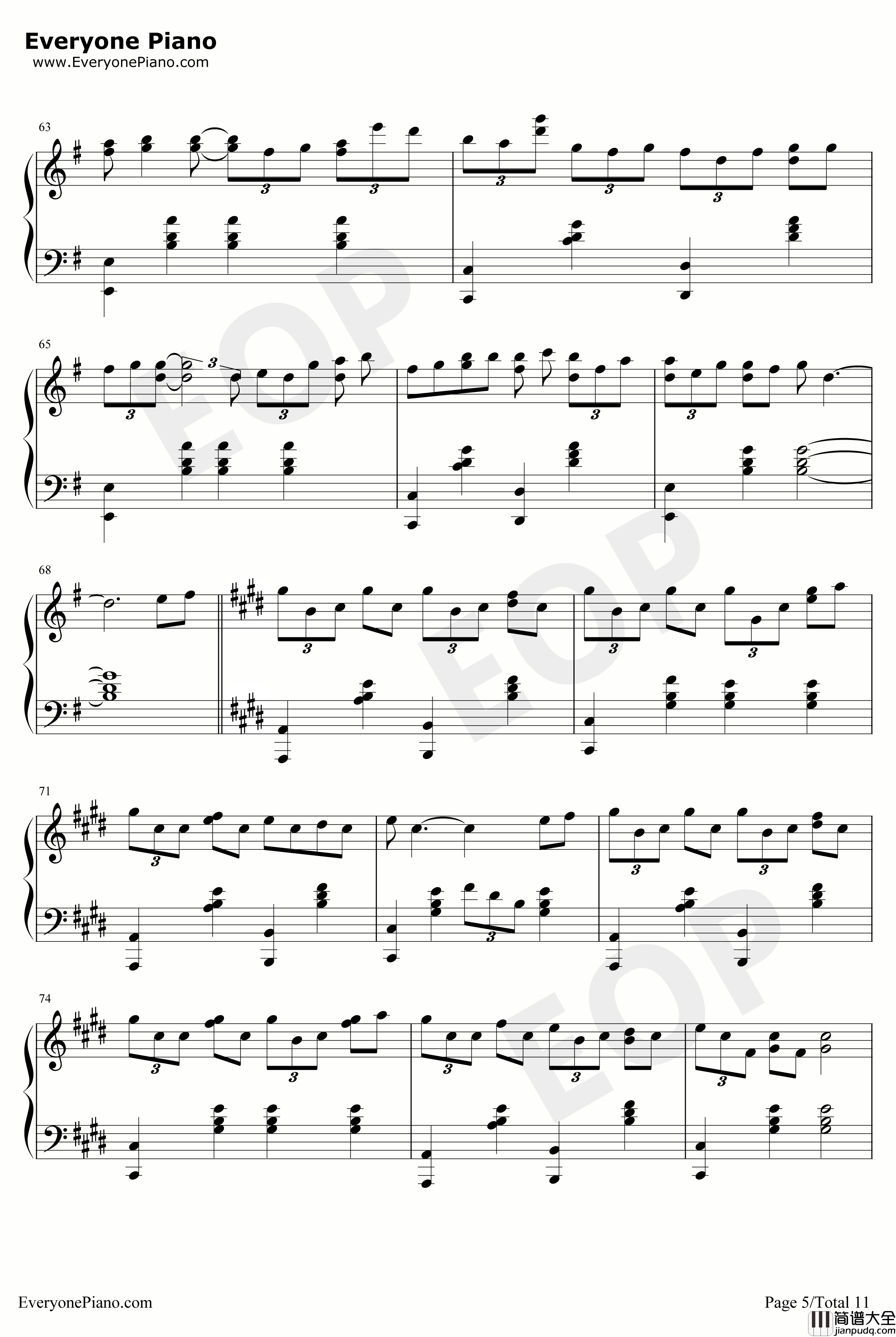 KEYS钢琴谱_ZYTOKINE_PIANOSKETCH