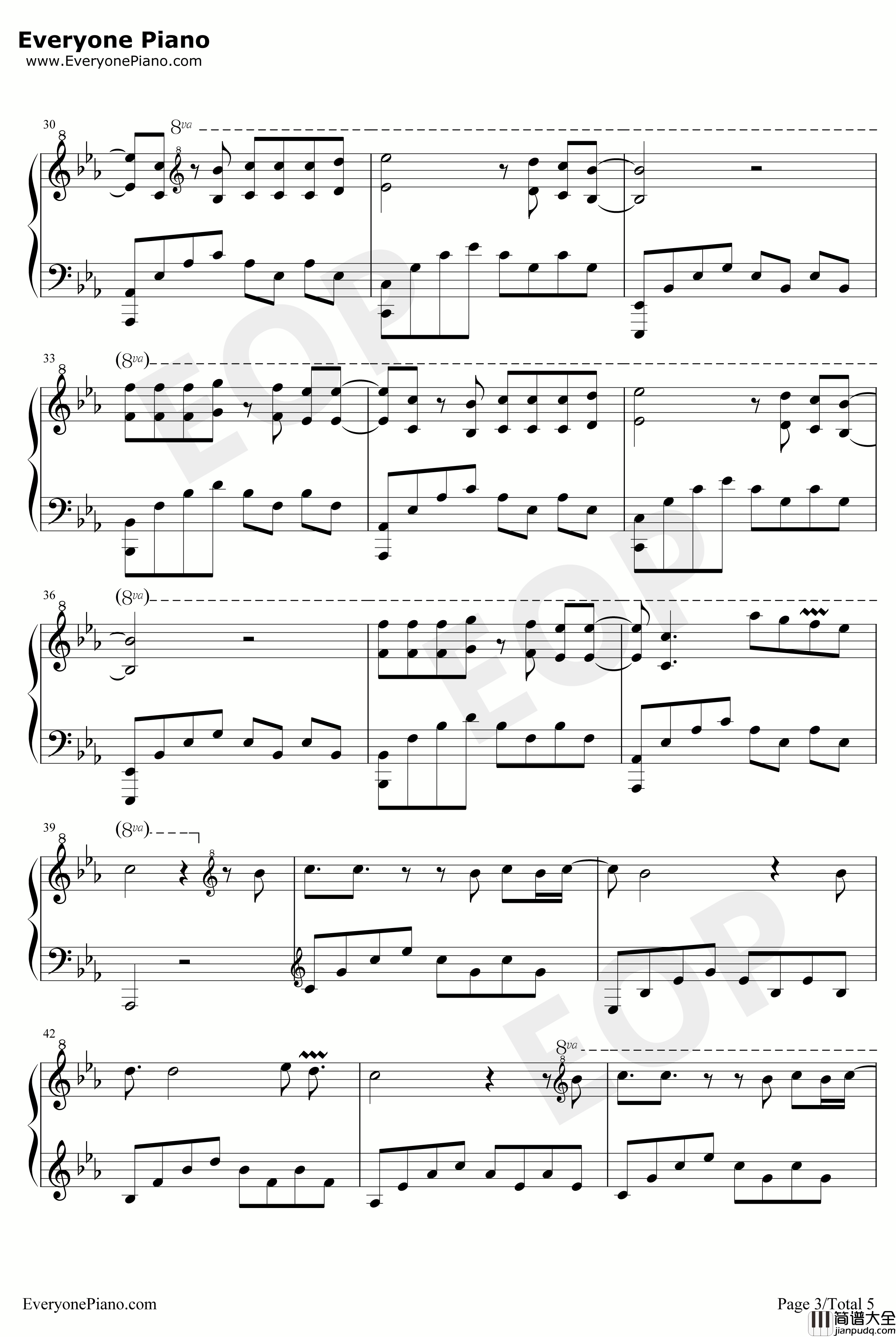 La_Venda钢琴谱_Miki_2019年欧洲歌唱大赛