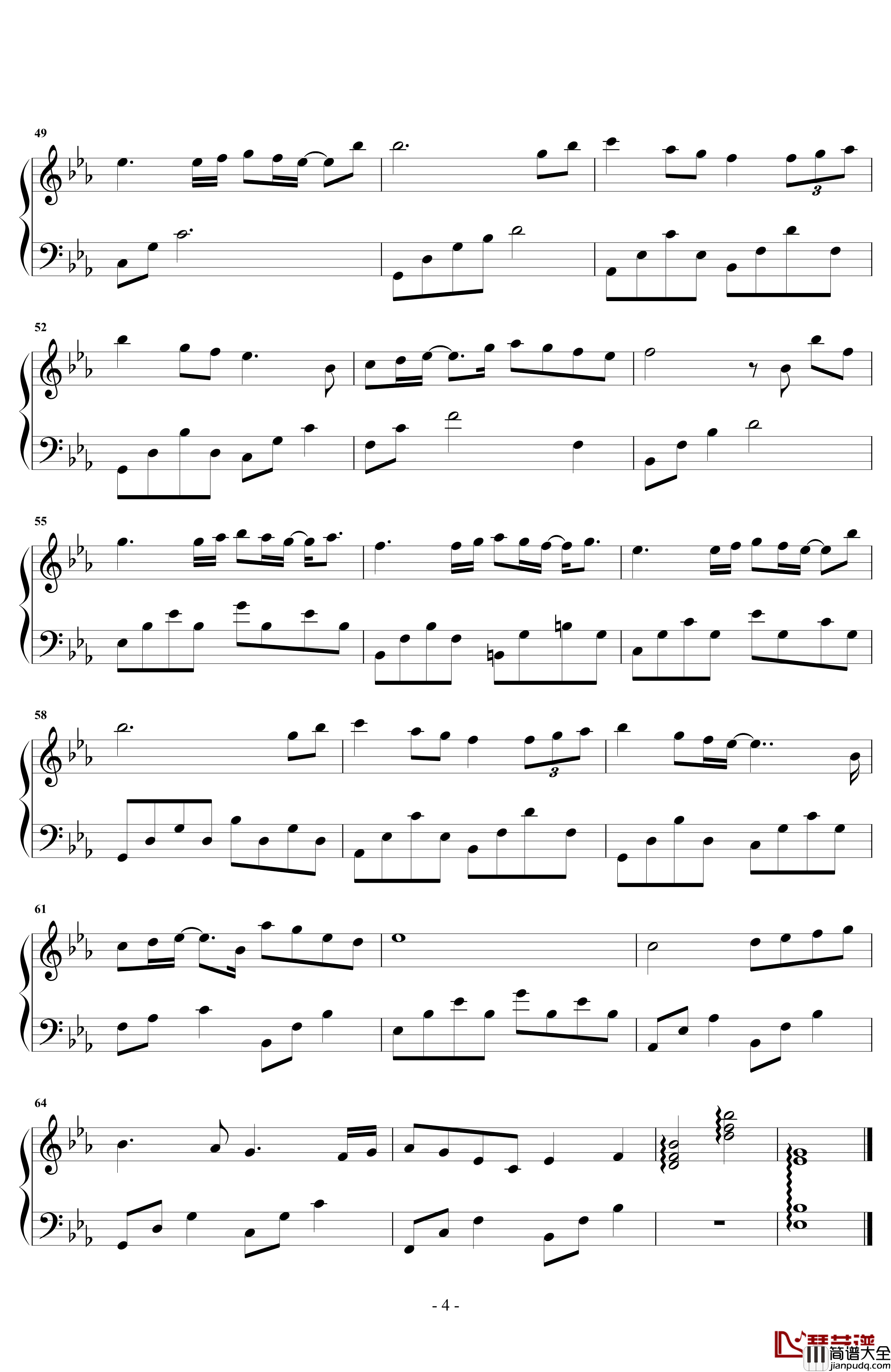 再遇不到你这样的人钢琴谱_贺敬轩