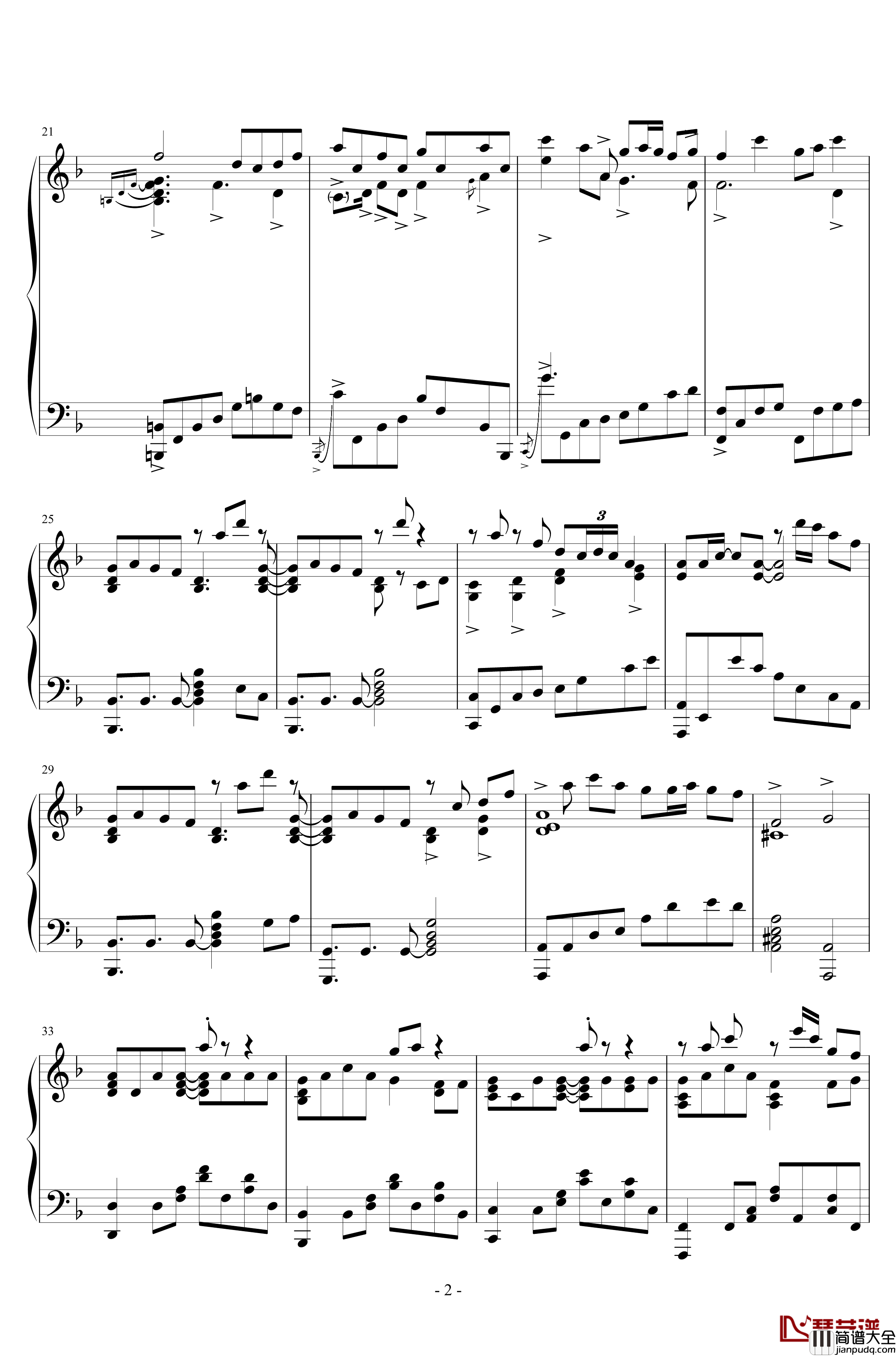 霜雪千年钢琴谱_洛天依