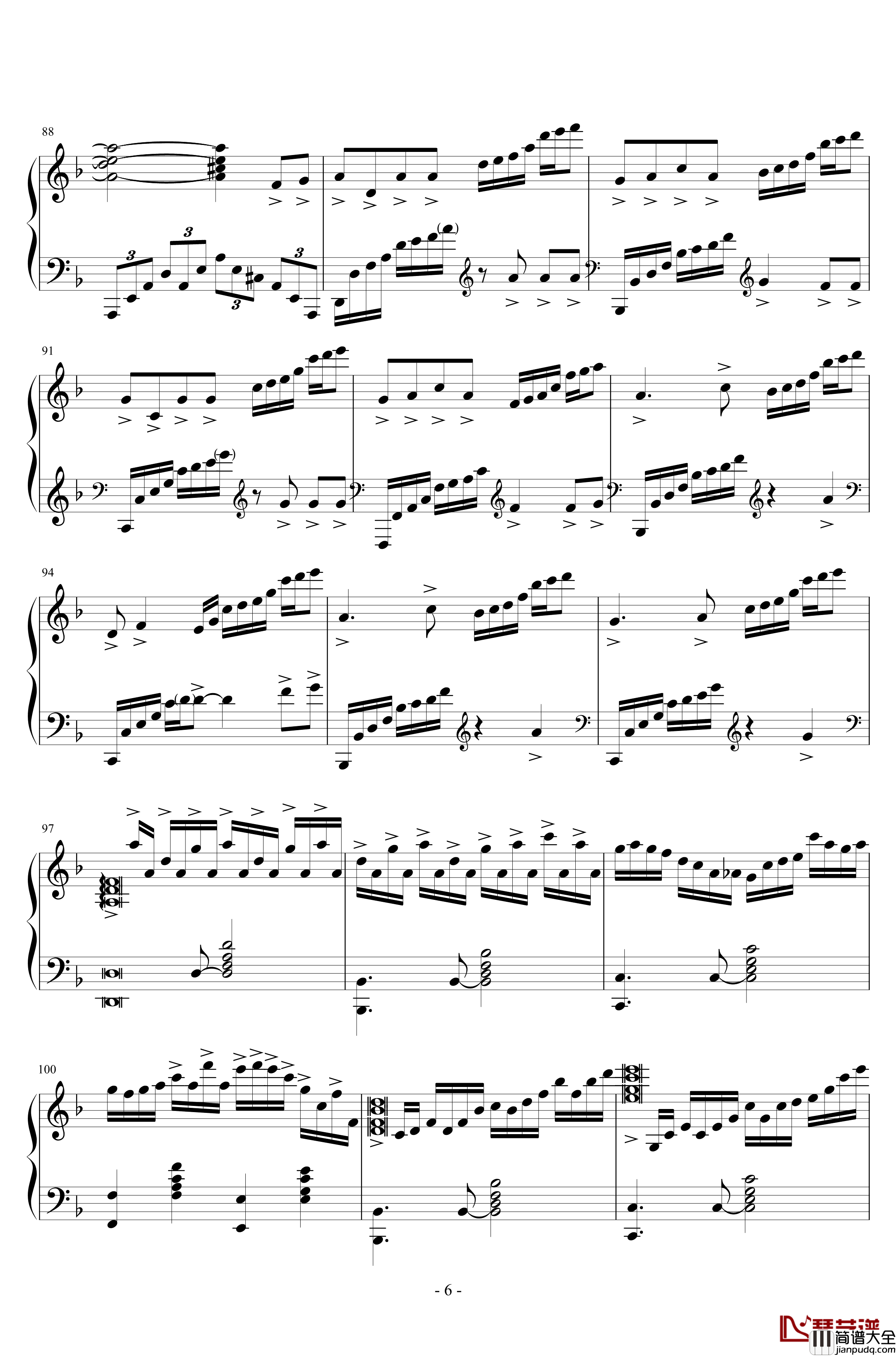 霜雪千年钢琴谱_洛天依