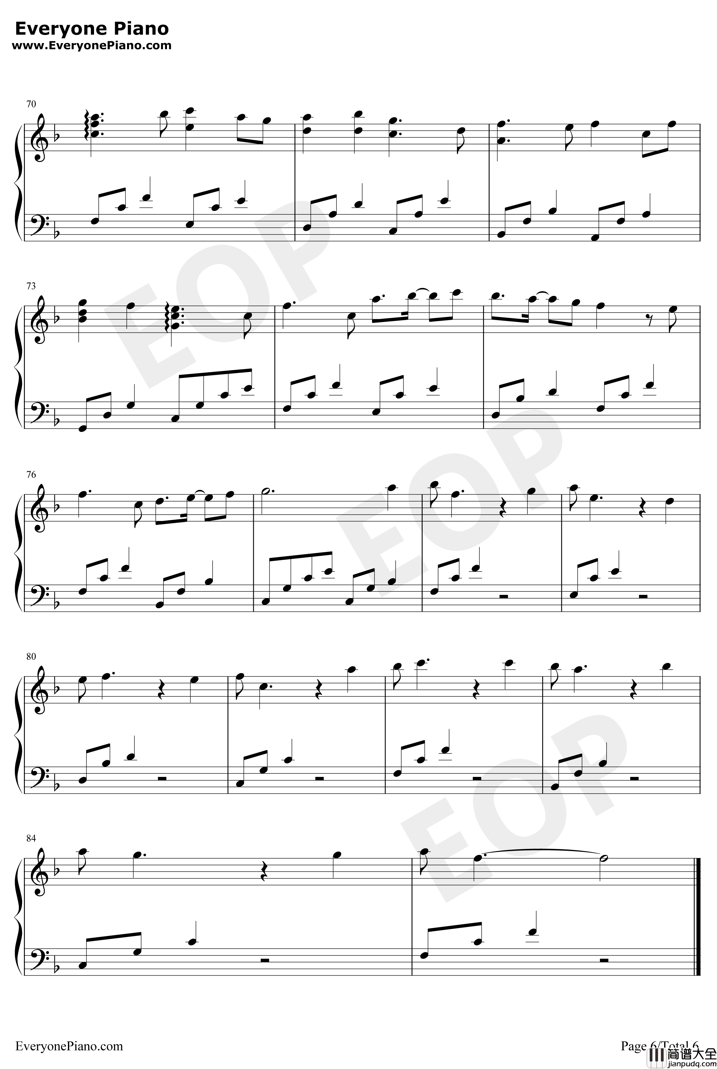 半夜热醒钢琴谱_初学者