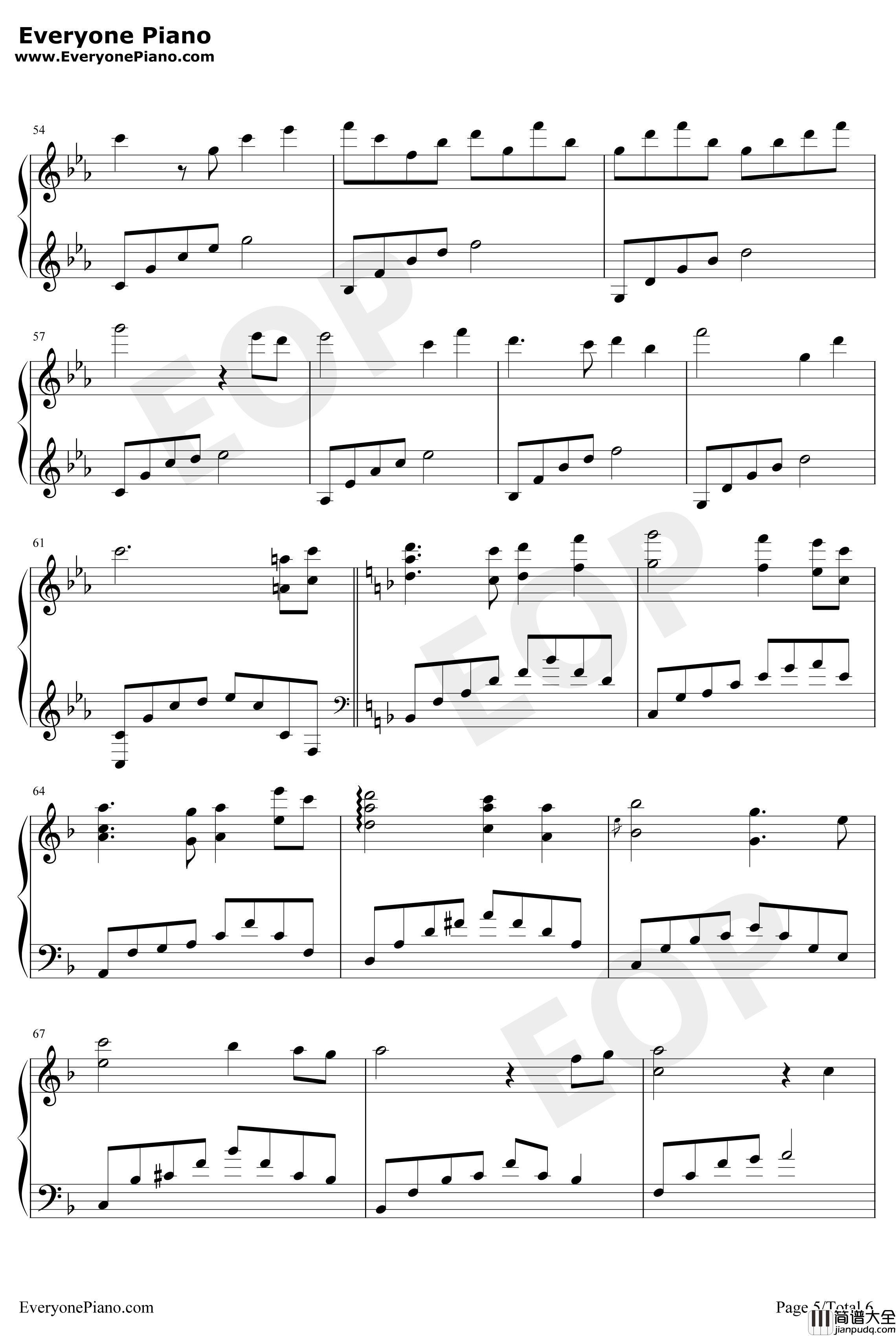 半夜热醒钢琴谱_初学者